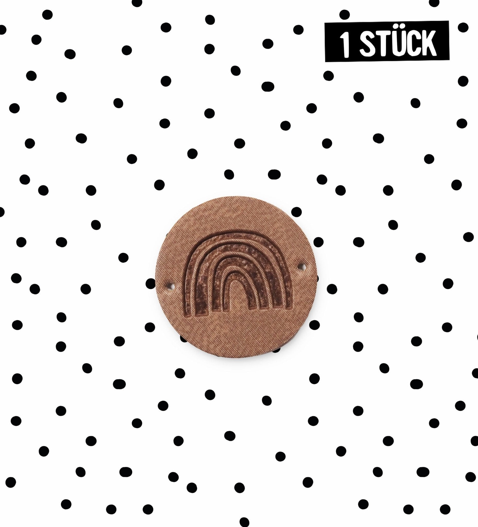 Kunstleder Patch - Regenbogen *iron - on* - Paul & Clara