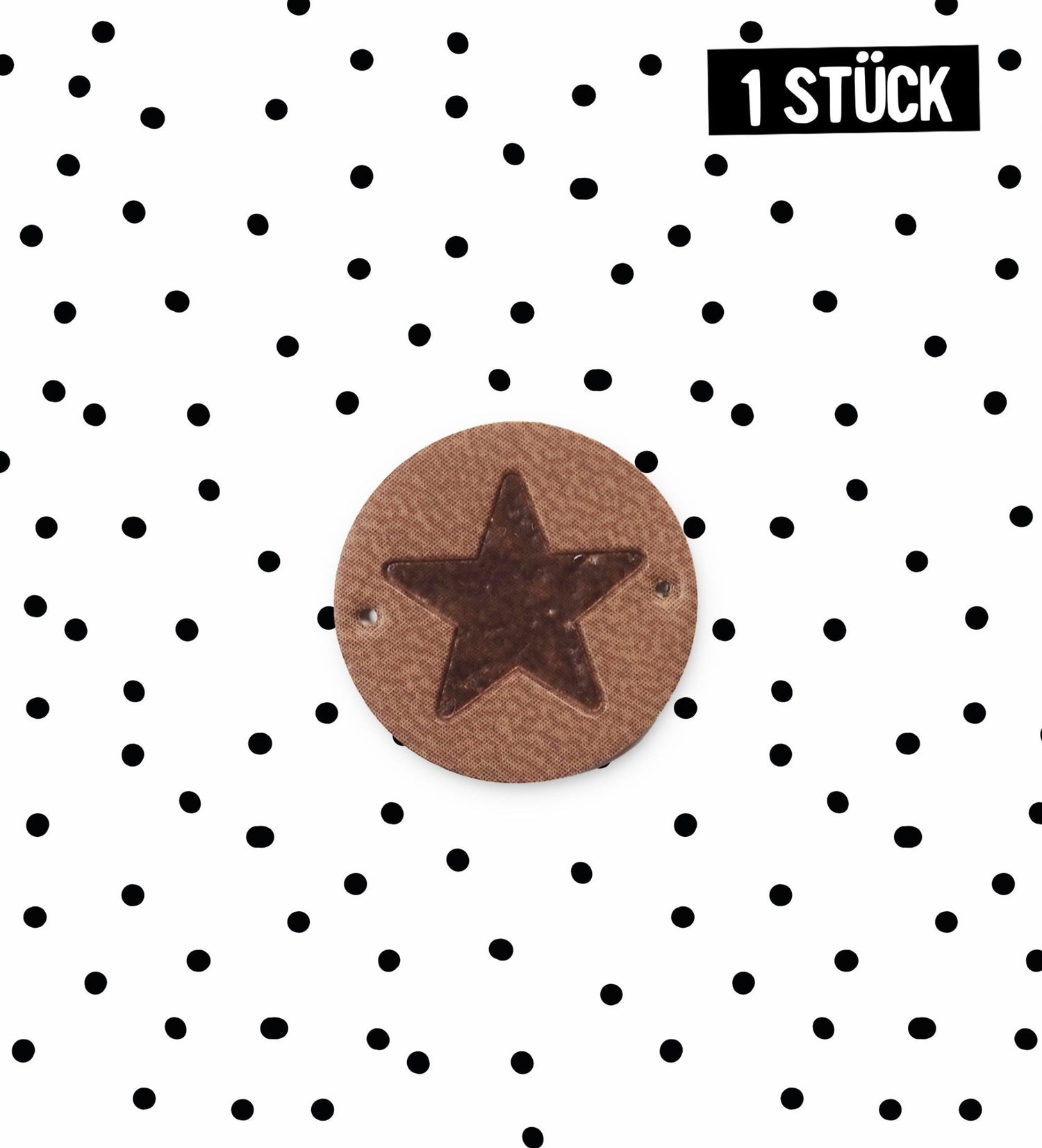 Kunstleder Patch - Stern *iron - on* - Paul & Clara