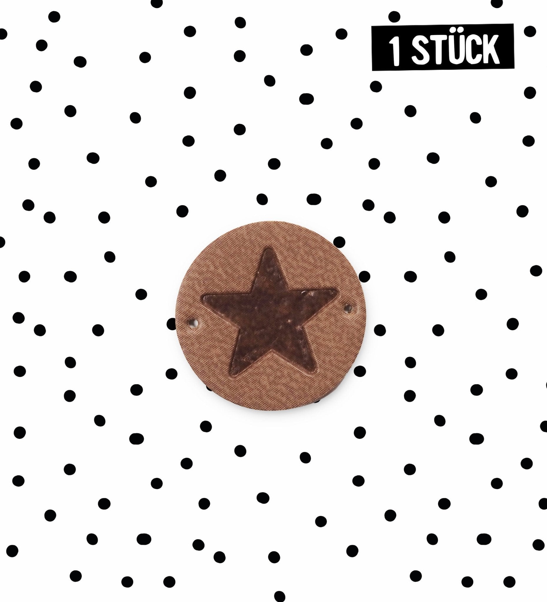 Kunstleder Patch - Stern *iron - on* - Paul & Clara