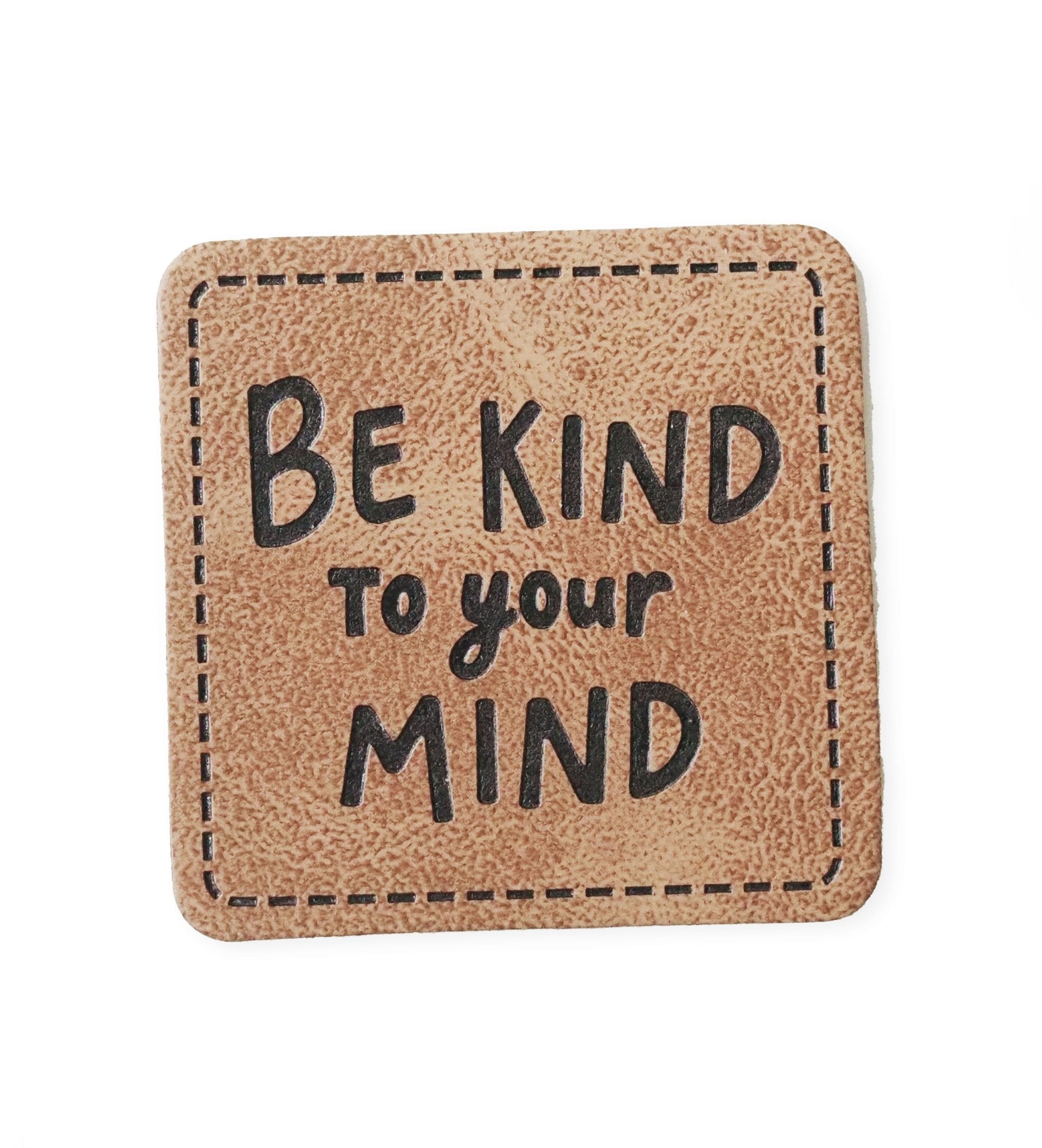 Kunstlederlabel - be kind to your mind *iron - on* - Paul & Clara