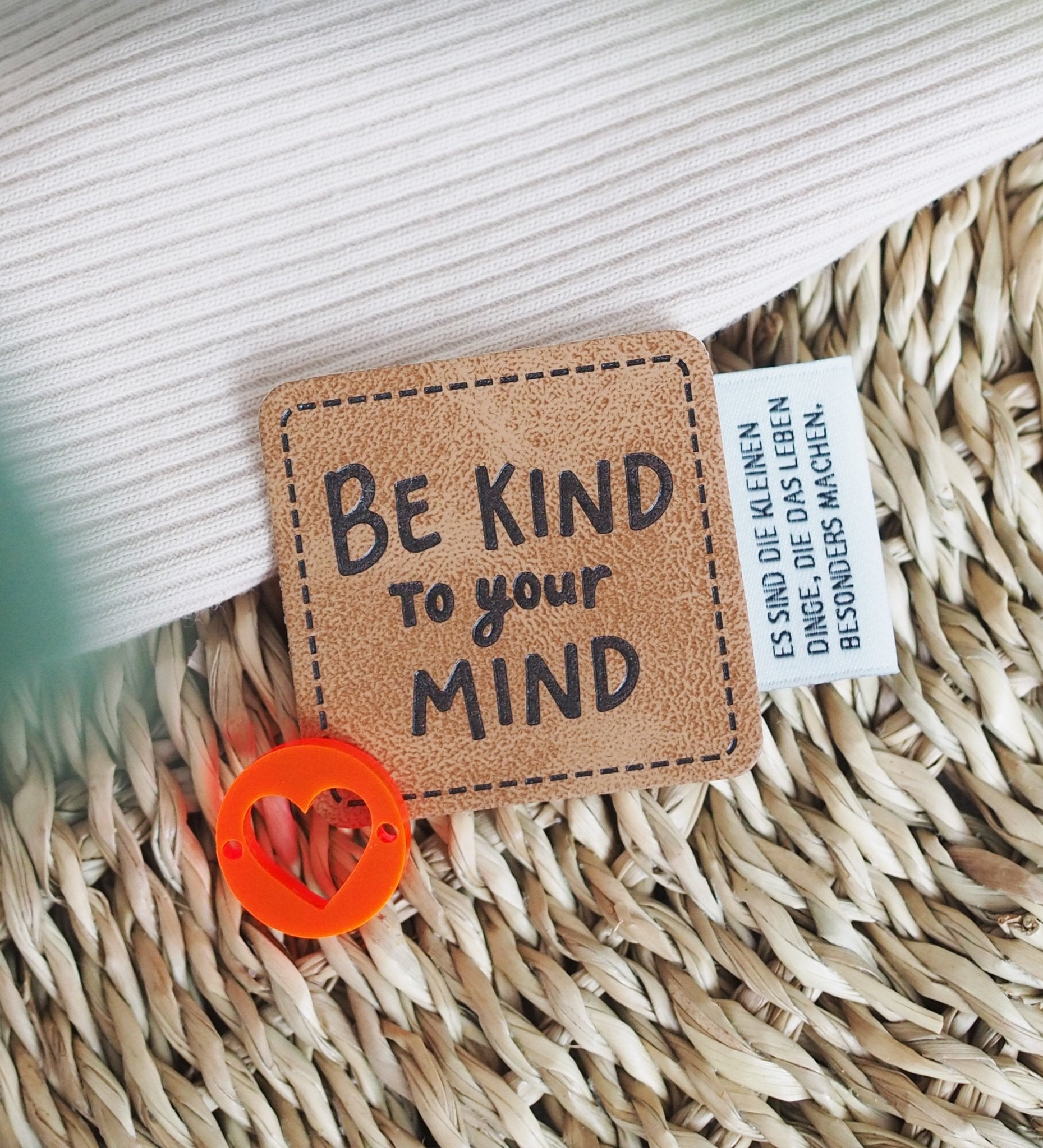 Kunstlederlabel - be kind to your mind *iron - on* - Paul & Clara