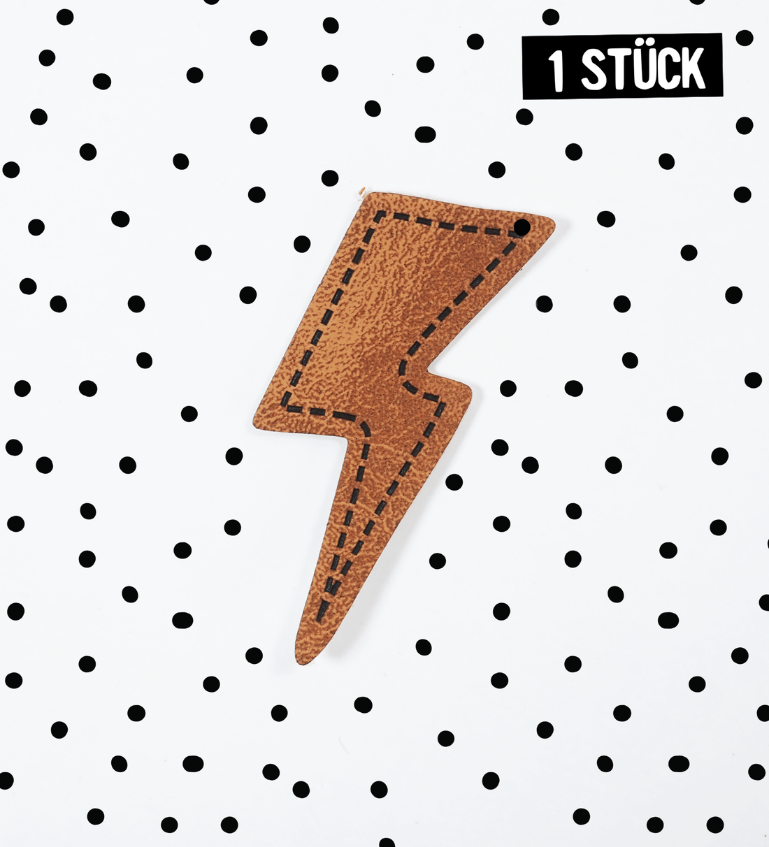 Kunstlederlabel - blitz *iron - on* - Paul & Clara