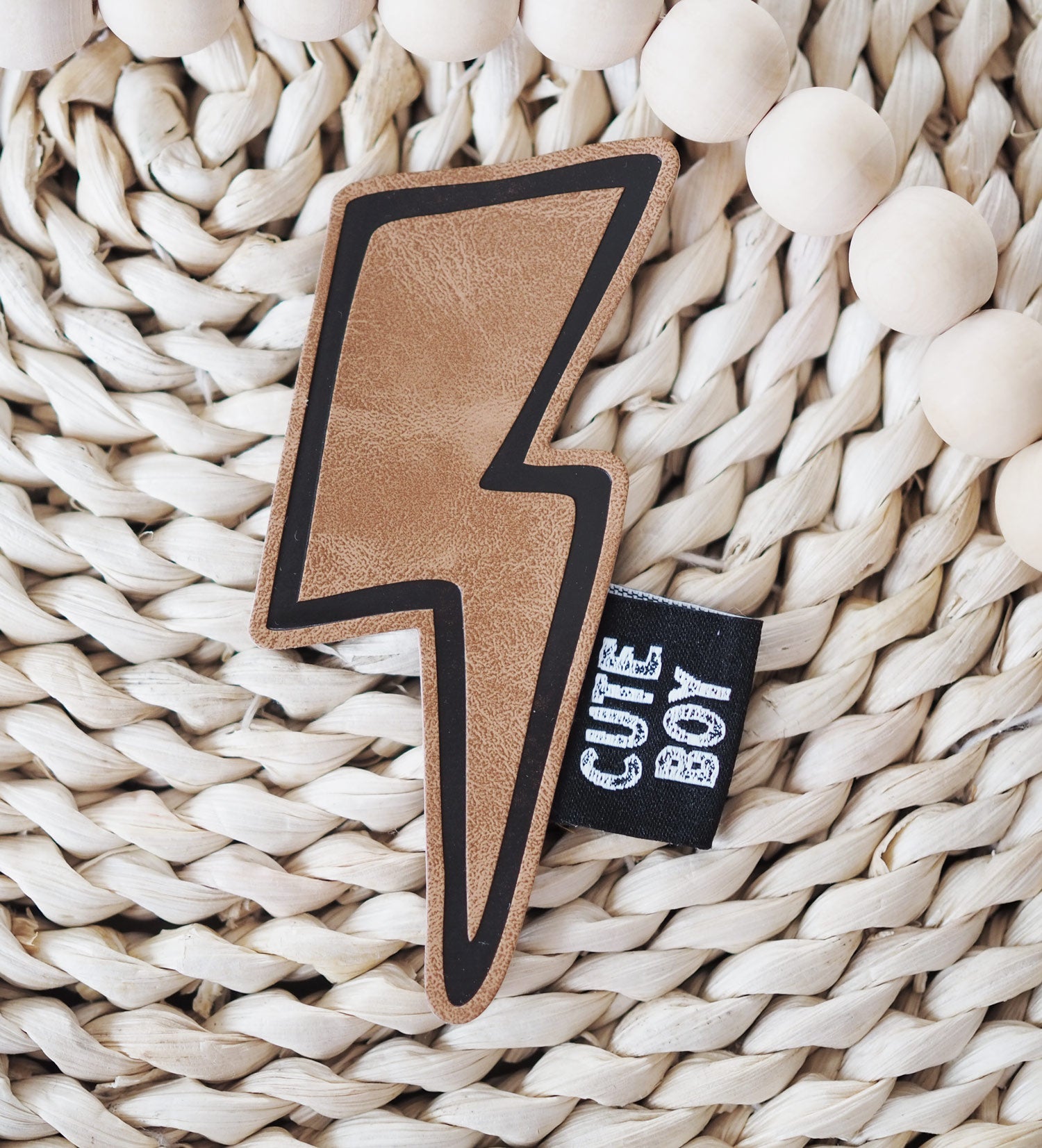 Kunstlederlabel - Blitz *iron - on* - Paul & Clara