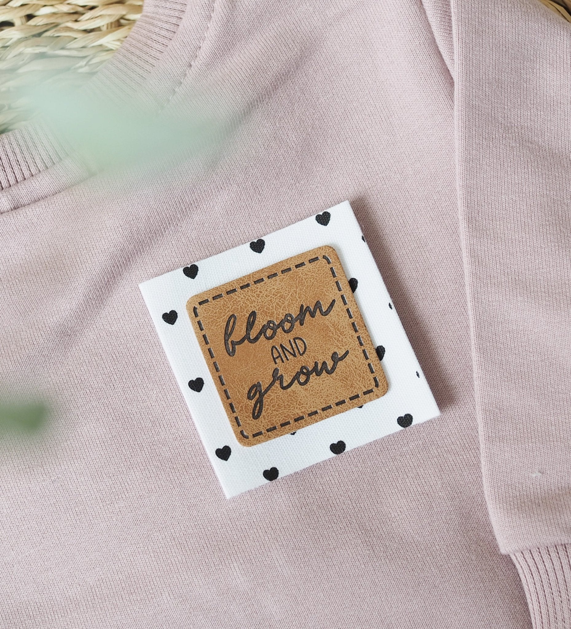 Kunstlederlabel - bloom and wild *iron - on* - Paul & Clara