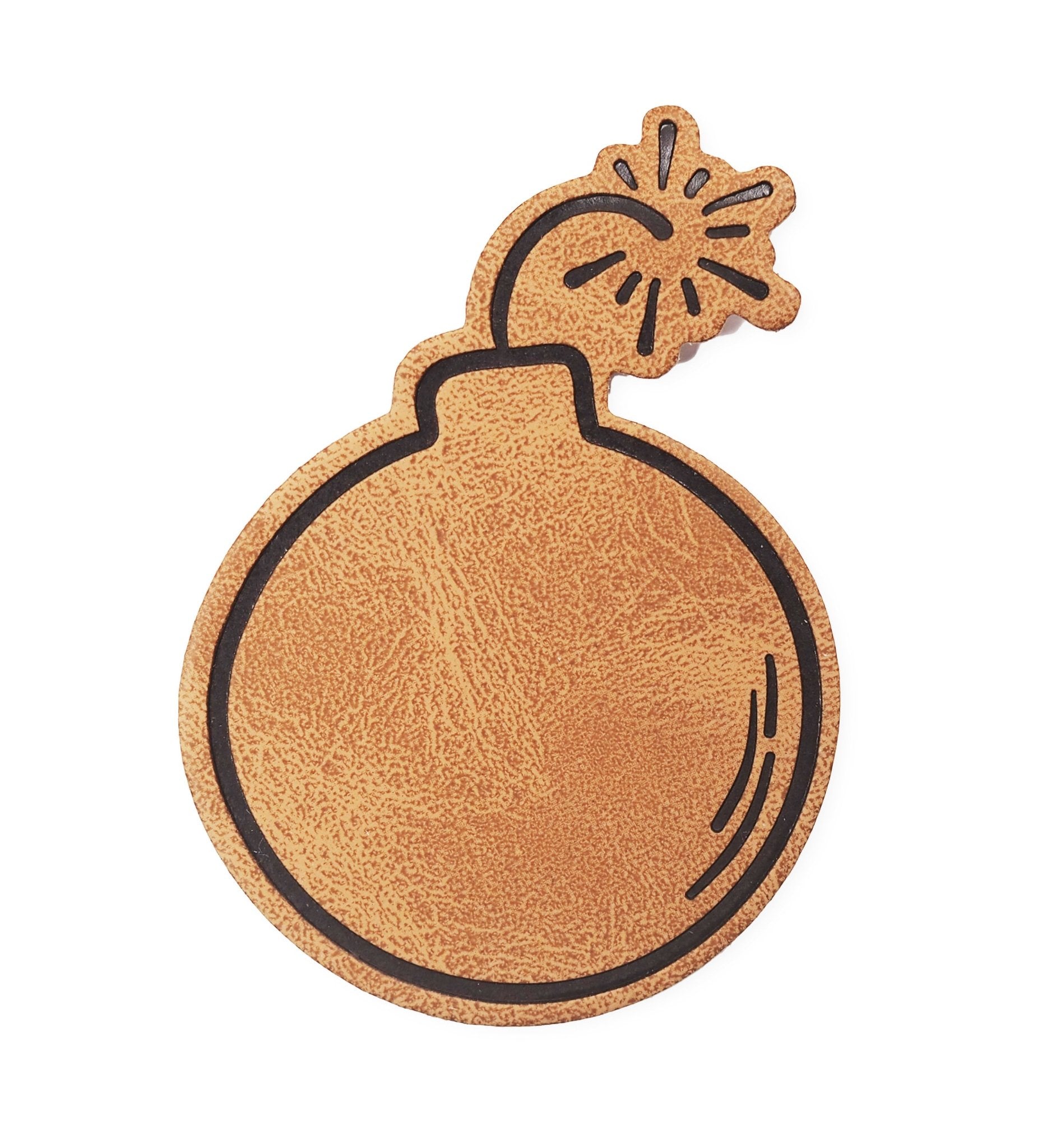 Kunstlederlabel - Bombe *iron - on* - Paul & Clara