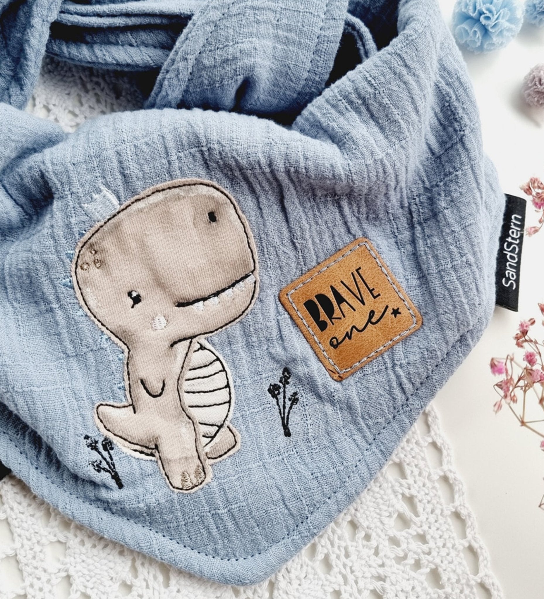 Kunstlederlabel - brave one *iron - on* - Paul & Clara