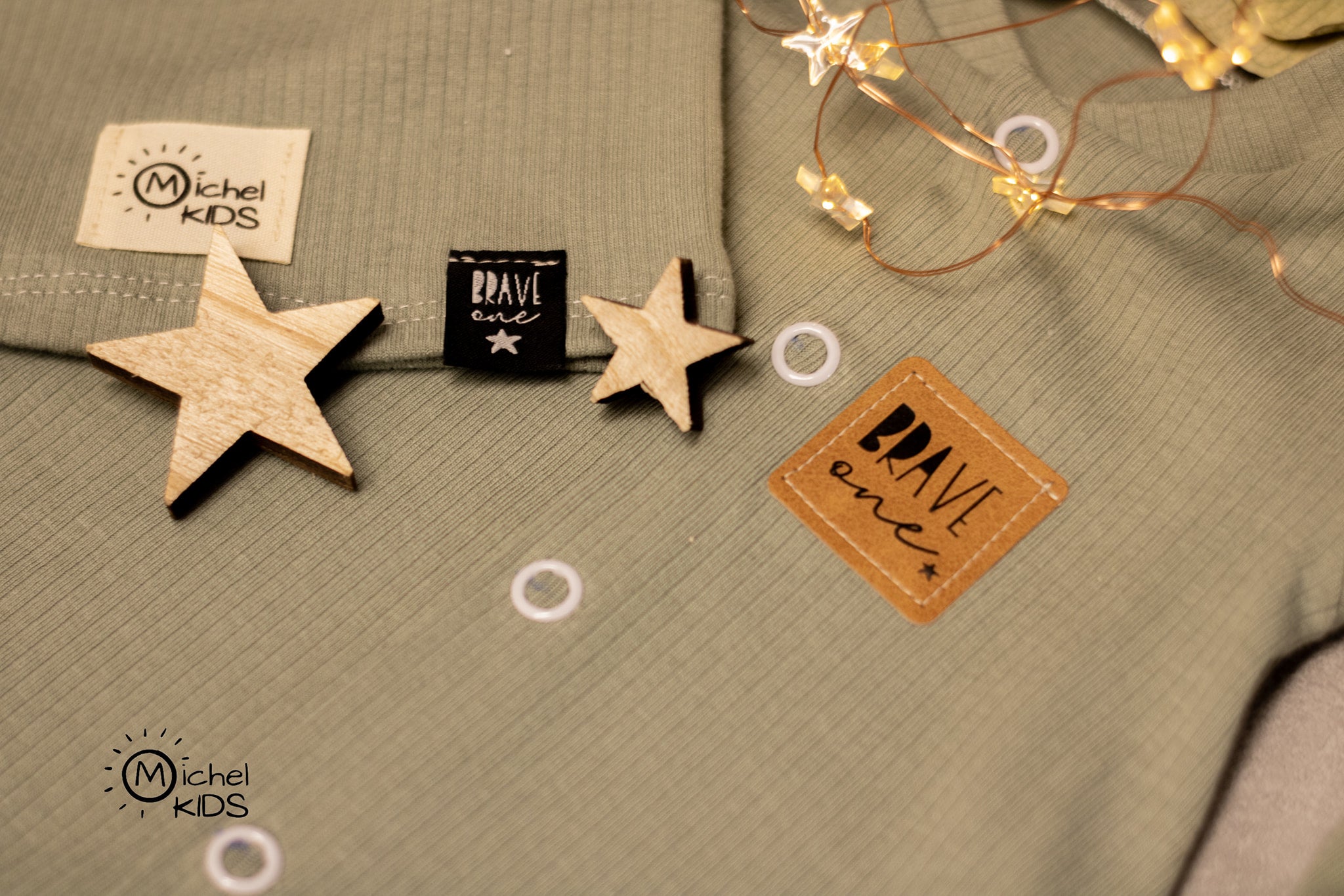 Kunstlederlabel - brave one *iron - on* - Paul & Clara