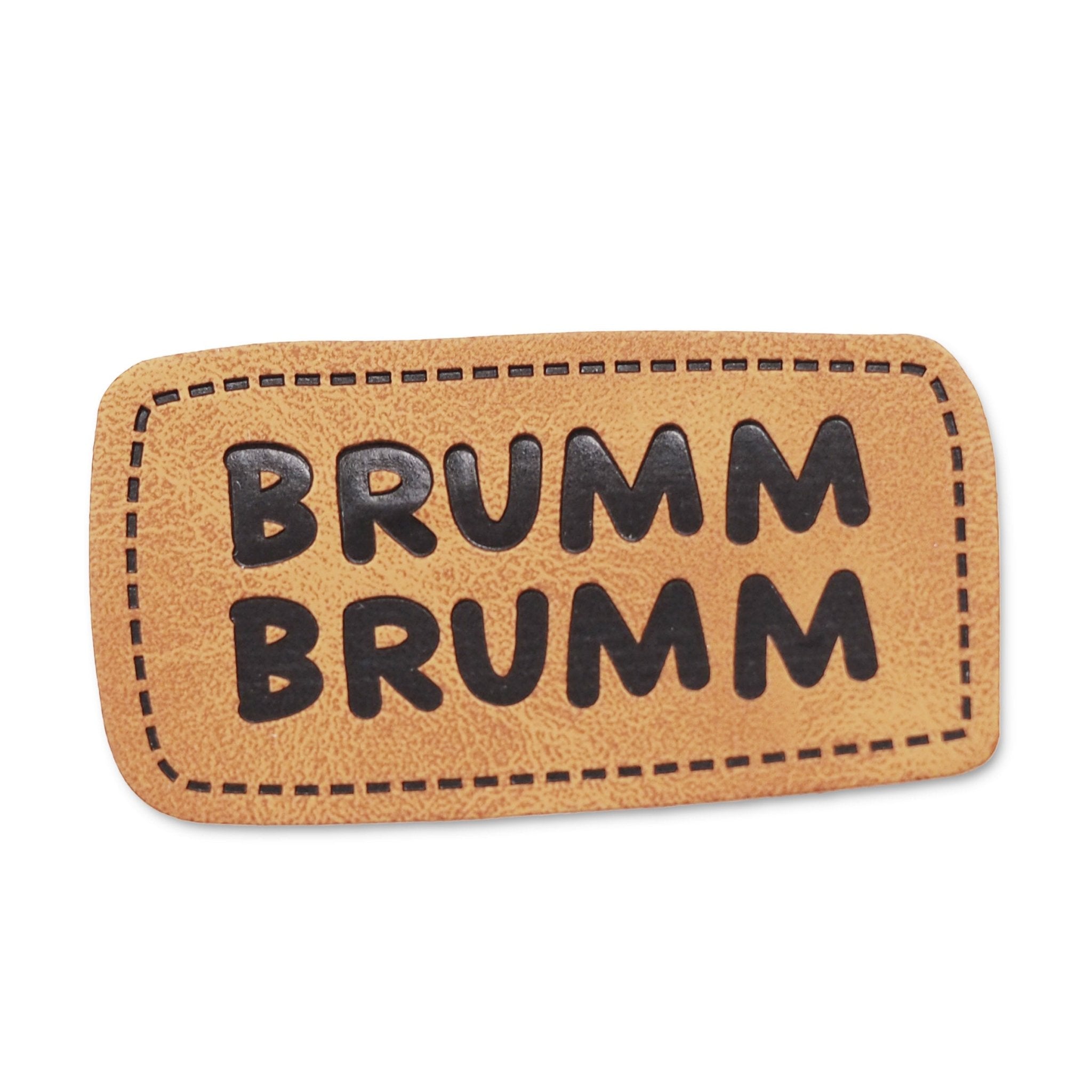 Kunstlederlabel - brumm brumm *iron - on* - Paul & Clara