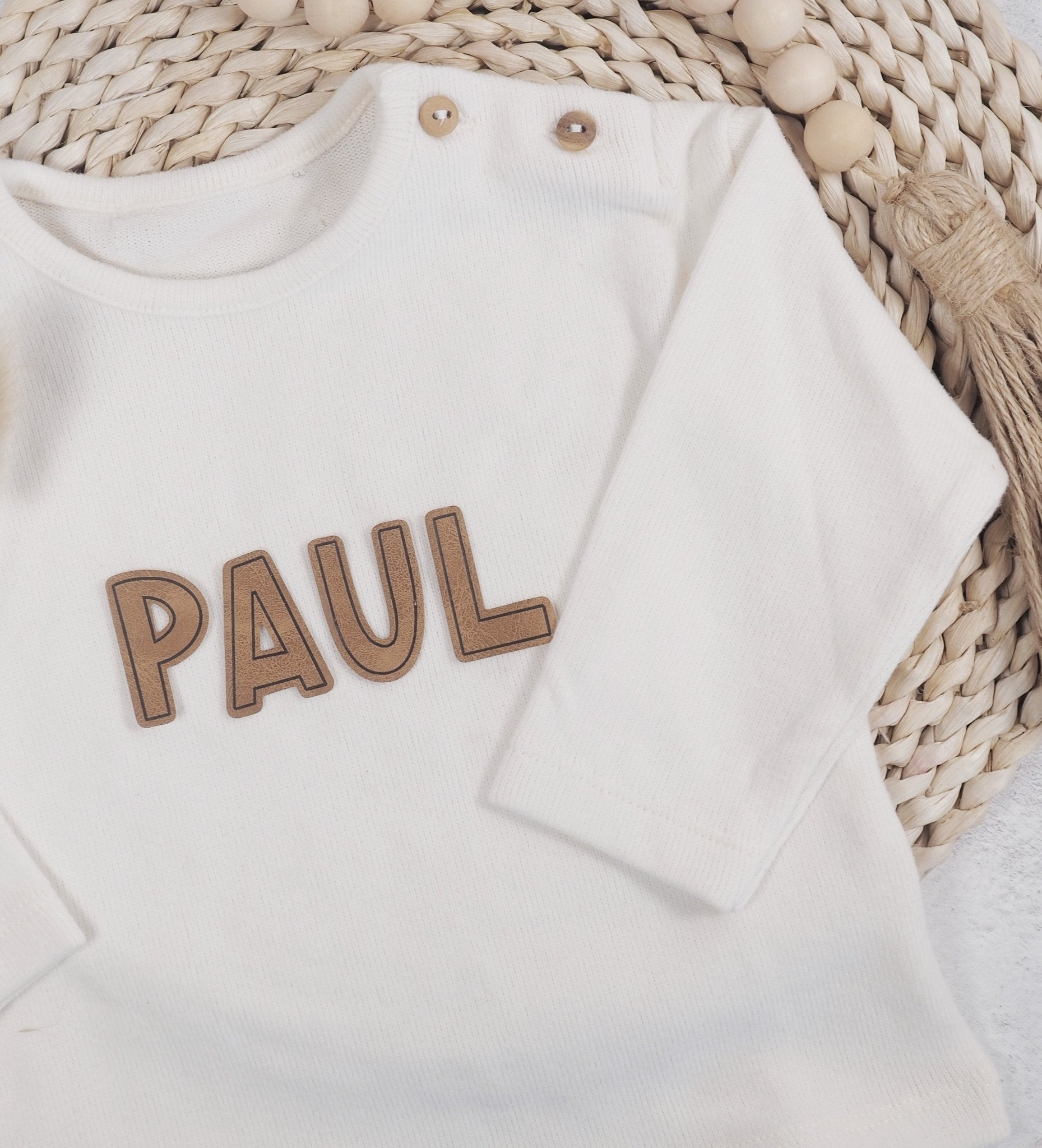 Kunstlederlabel - Buchstaben - SMALL - *iron - on* - Paul & Clara