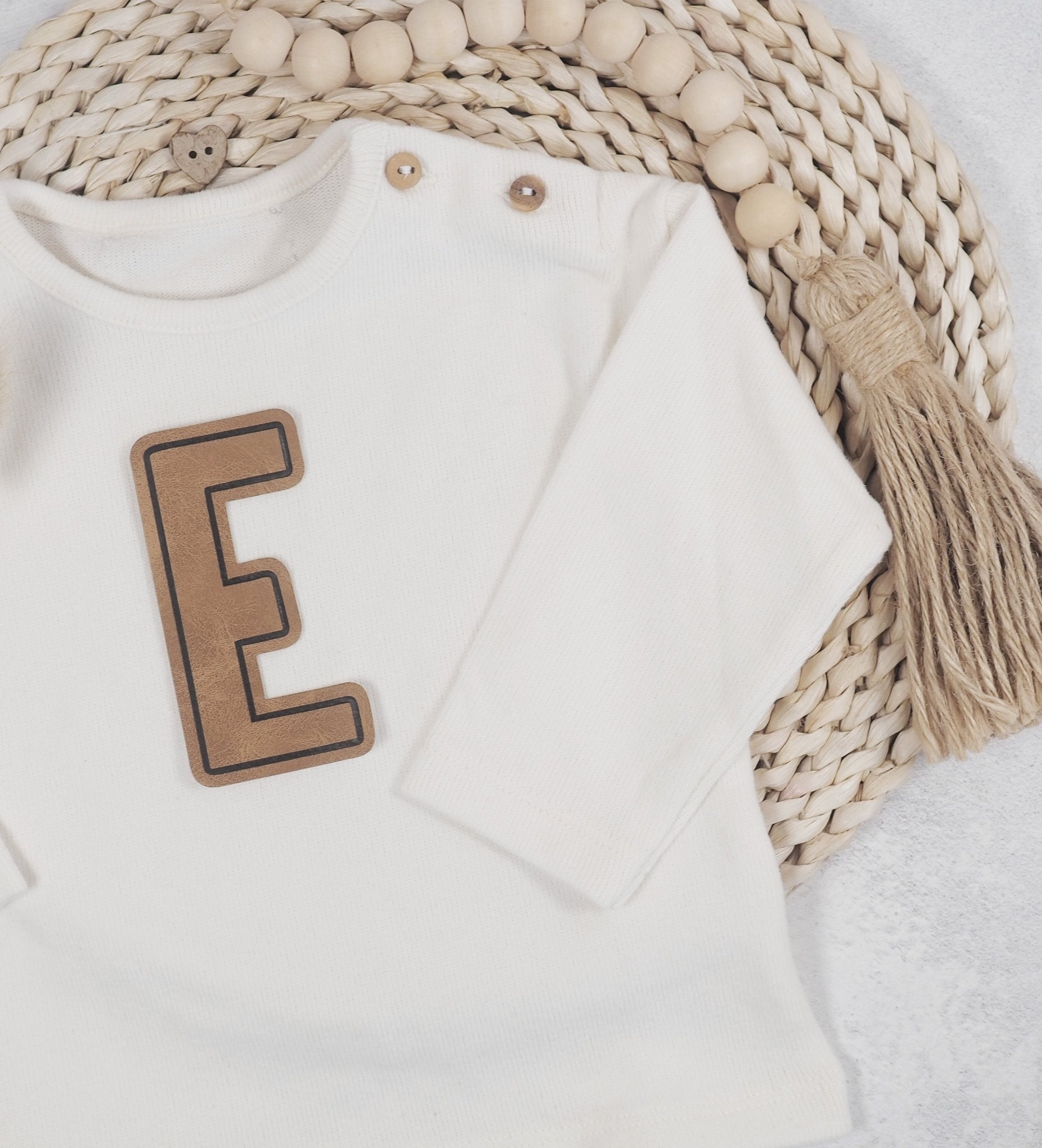 Kunstlederlabel - Buchstaben - XL - *iron - on* - Paul & Clara