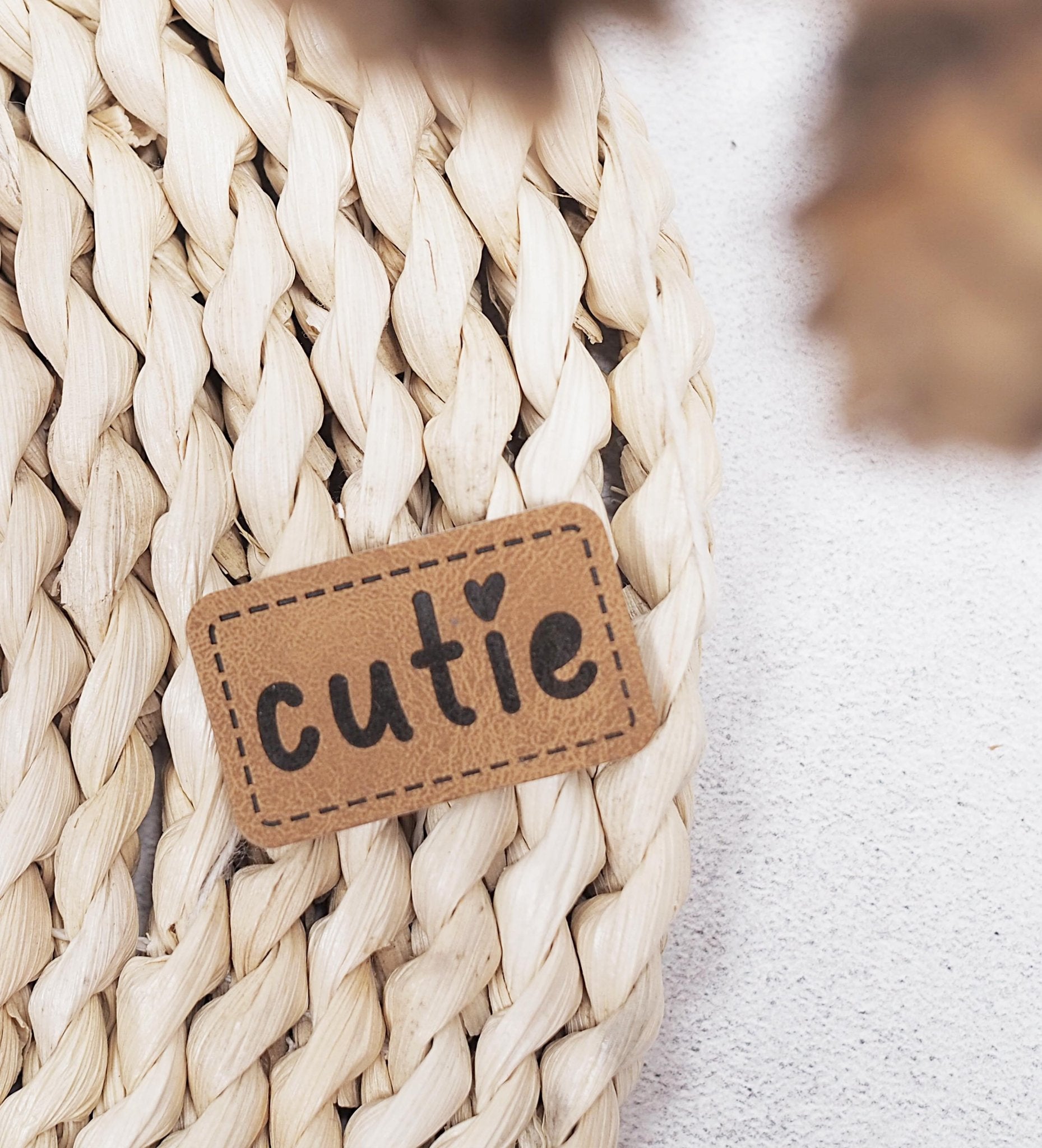 Kunstlederlabel - cutie *iron - on* - Paul & Clara