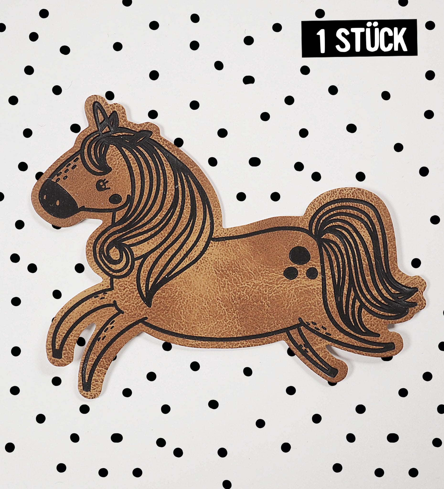 Kunstlederlabel - Einhorn *iron - on* - Paul & Clara