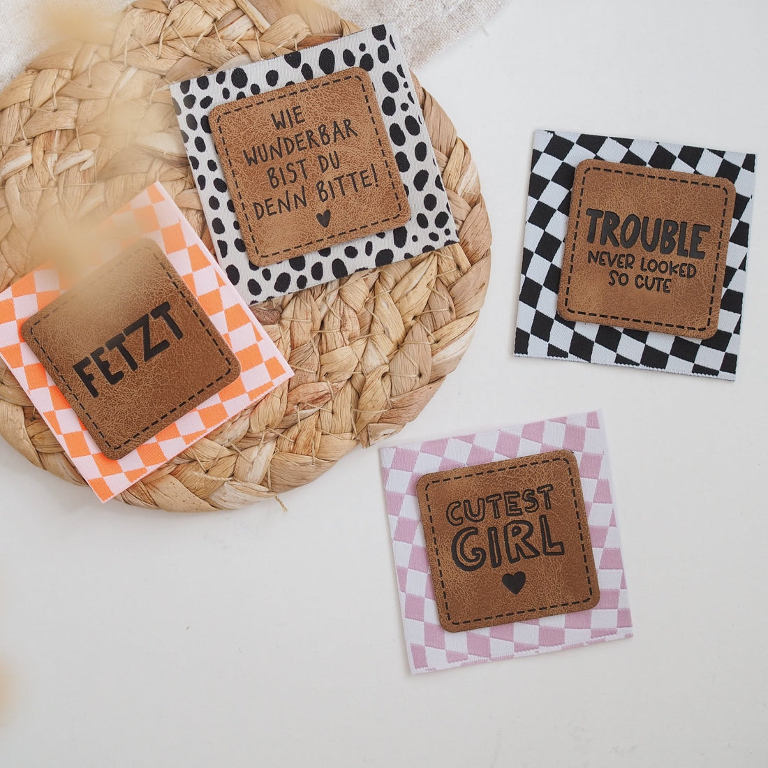 Kunstlederlabel - fetzt *iron - on* - Paul & Clara