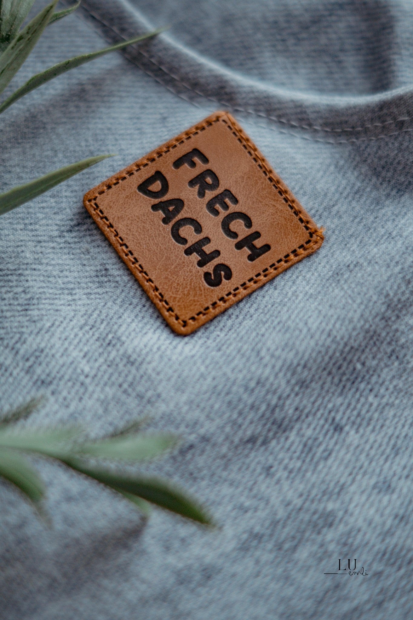 Kunstlederlabel - Frechdachs *iron - on* - Paul & Clara