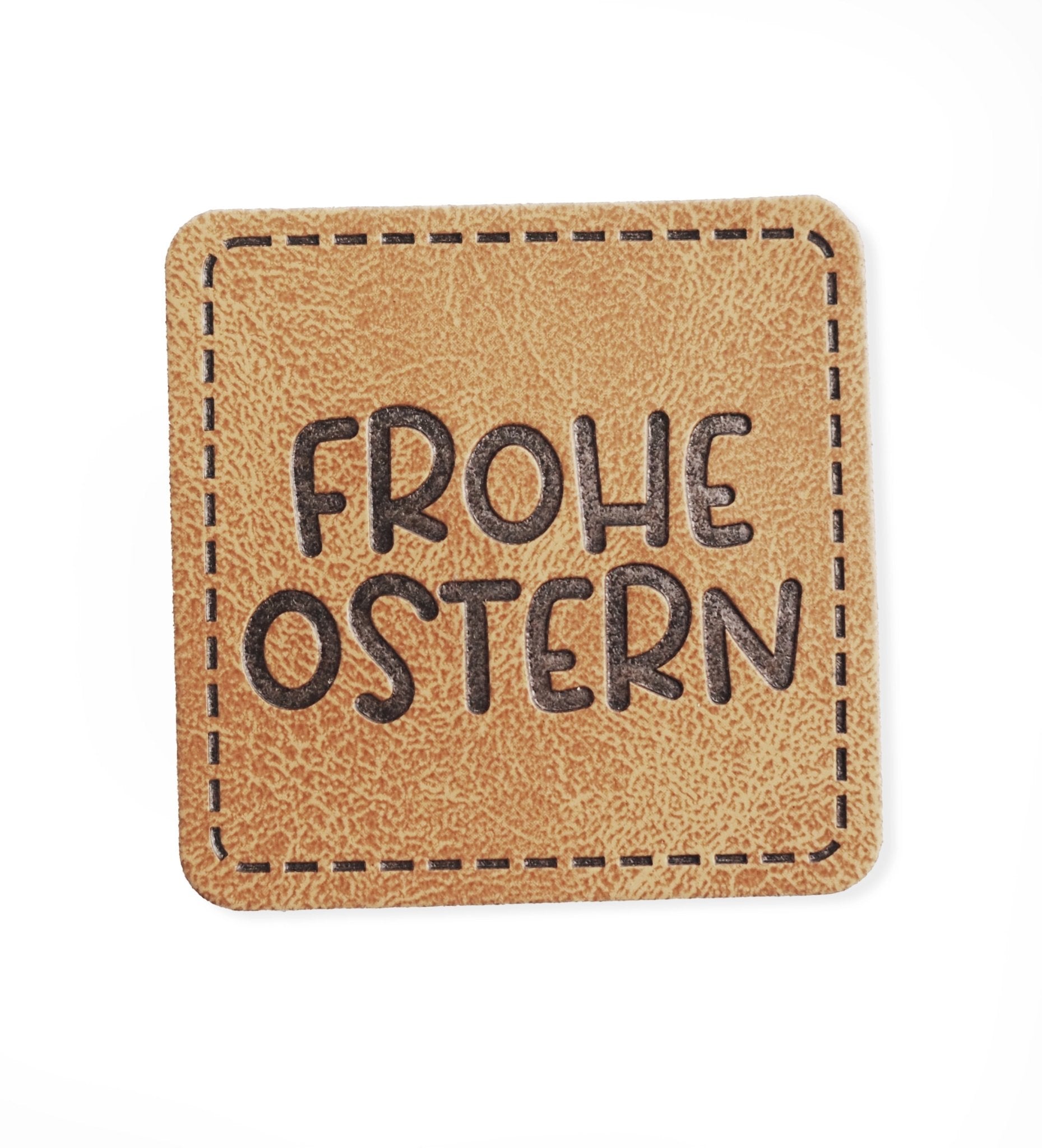 Kunstlederlabel - frohe Ostern *iron - on* - Paul & Clara