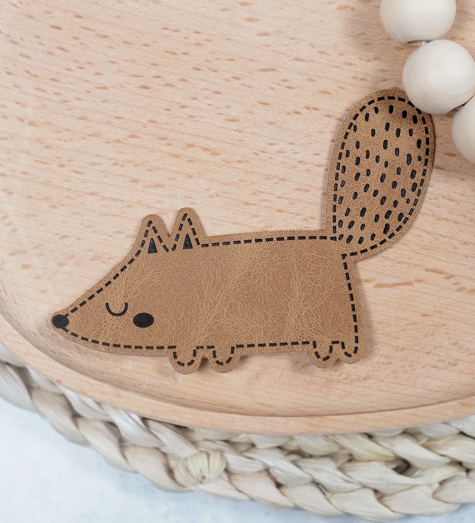 Kunstlederlabel - Fuchs *iron - on* - Paul & Clara