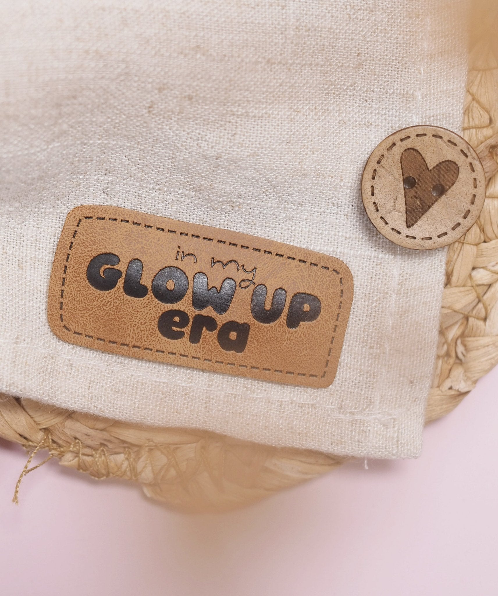 Kunstlederlabel - glow up era *iron - on* - Paul & Clara