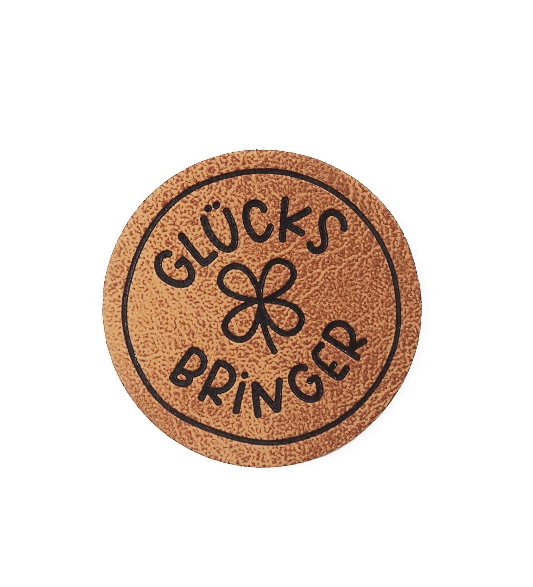 Kunstlederlabel - Glücksbringer *iron - on* - Paul & Clara