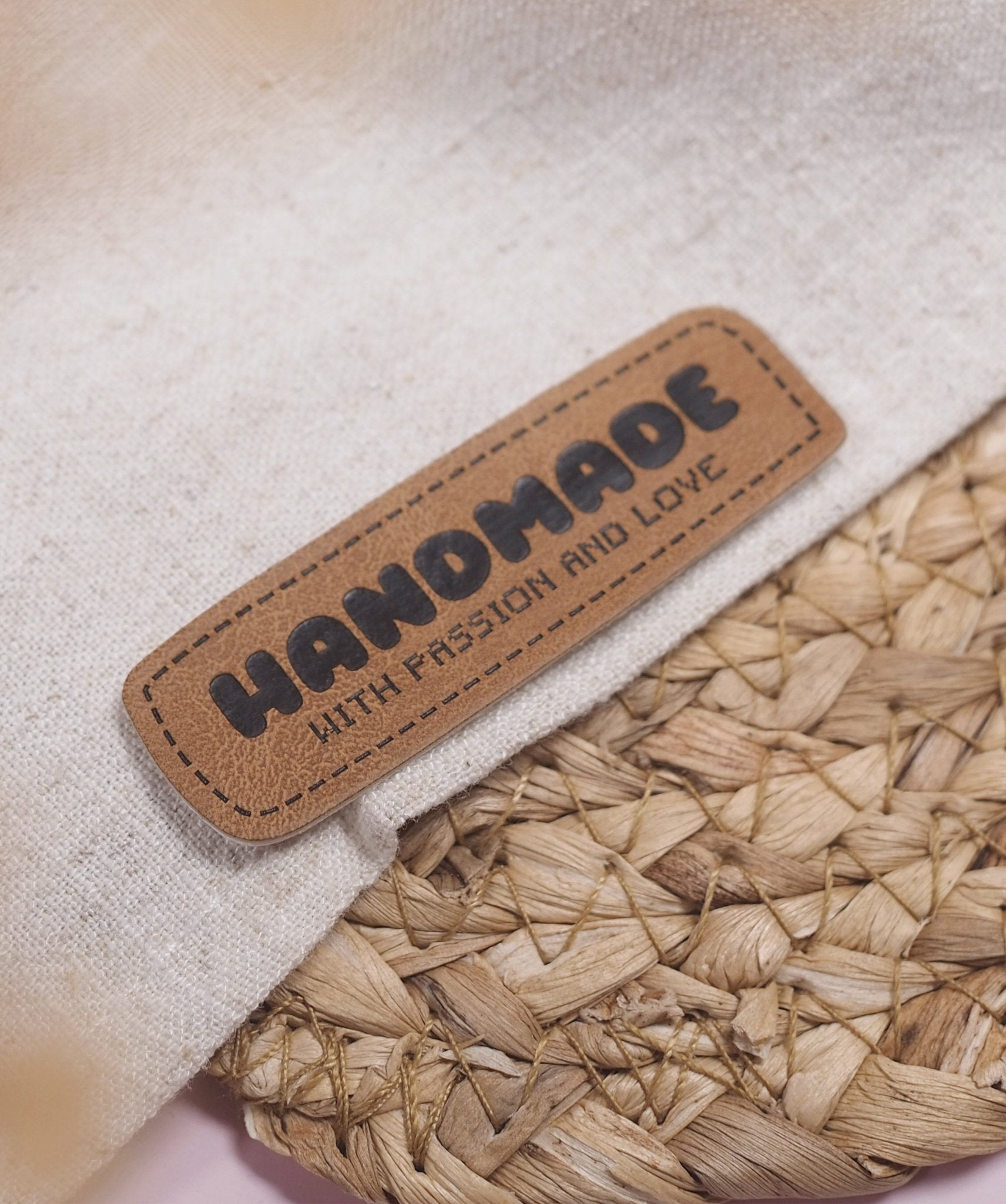 Kunstlederlabel - handmade *iron - on* - Paul & Clara