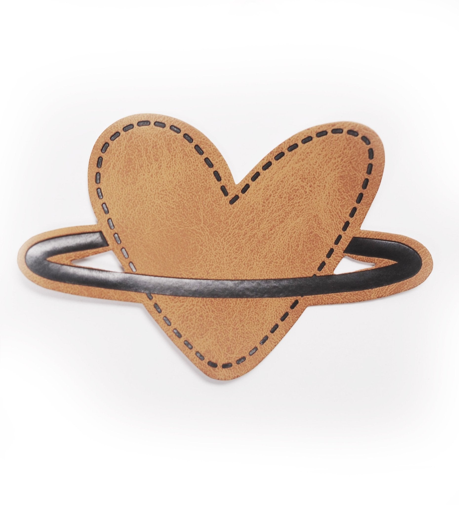 Kunstlederlabel - Herzplanet *iron - on* - Paul & Clara