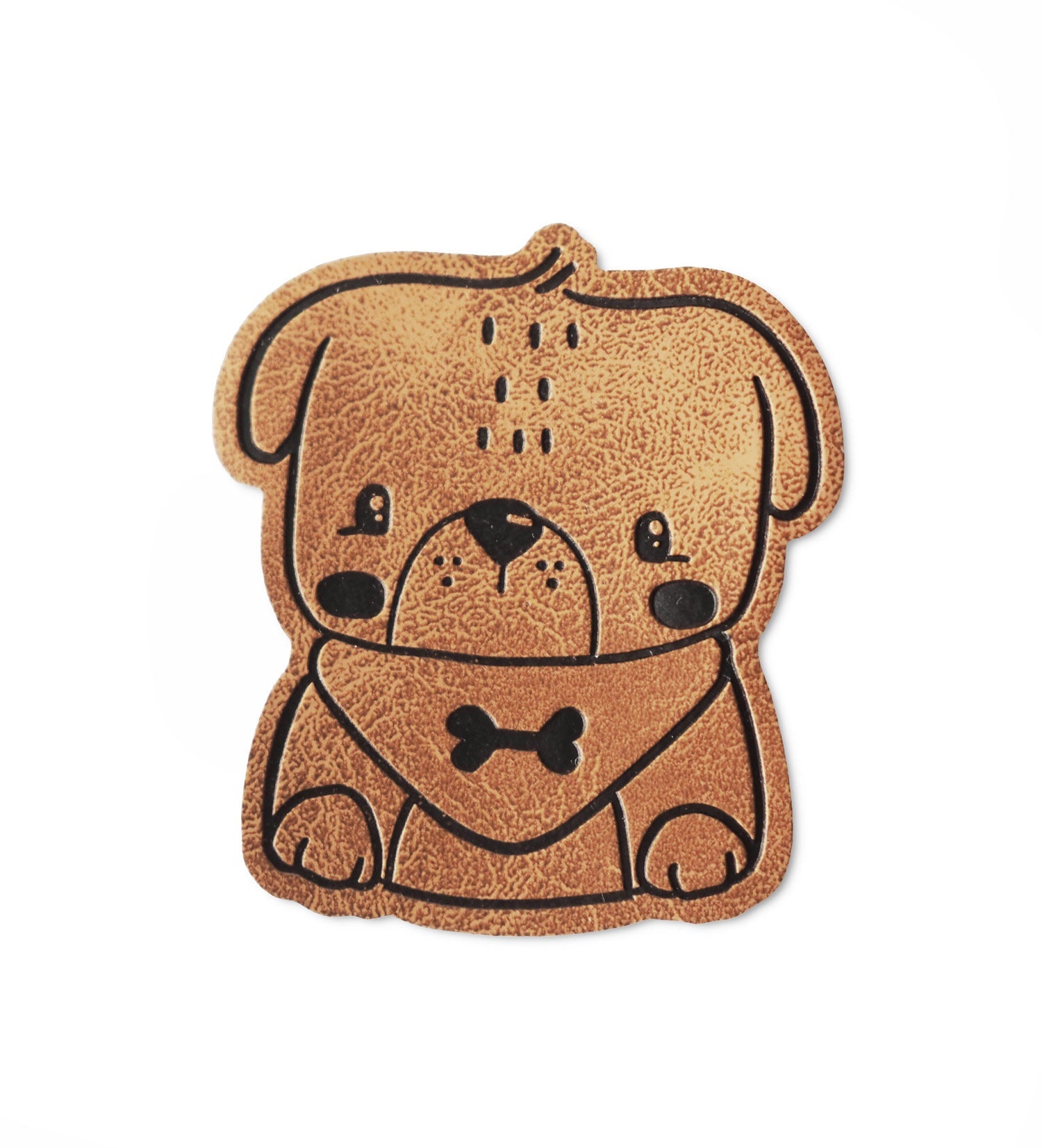 Kunstlederlabel - Hund *iron - on* - Paul & Clara