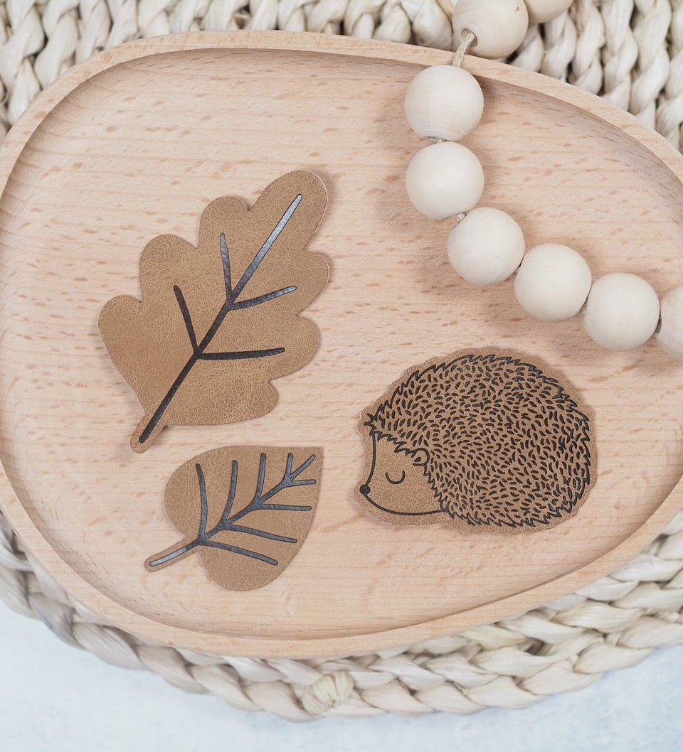 Kunstlederlabel - Igel *iron - on* - Paul & Clara