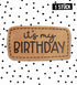 Kunstlederlabel - it´s my birthday *iron - on* - Paul & Clara