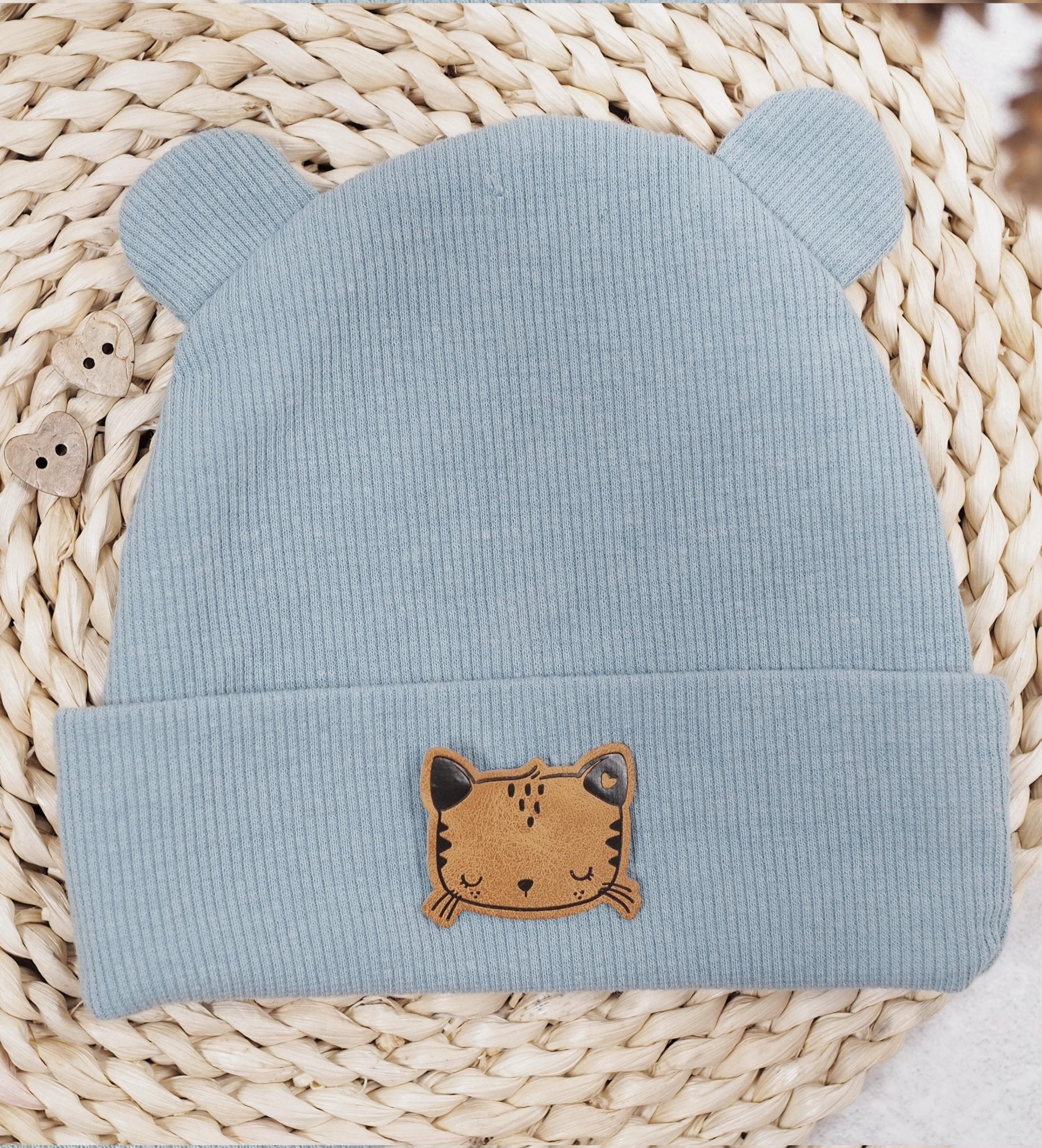 Kunstlederlabel - katze *iron - on* - Paul & Clara