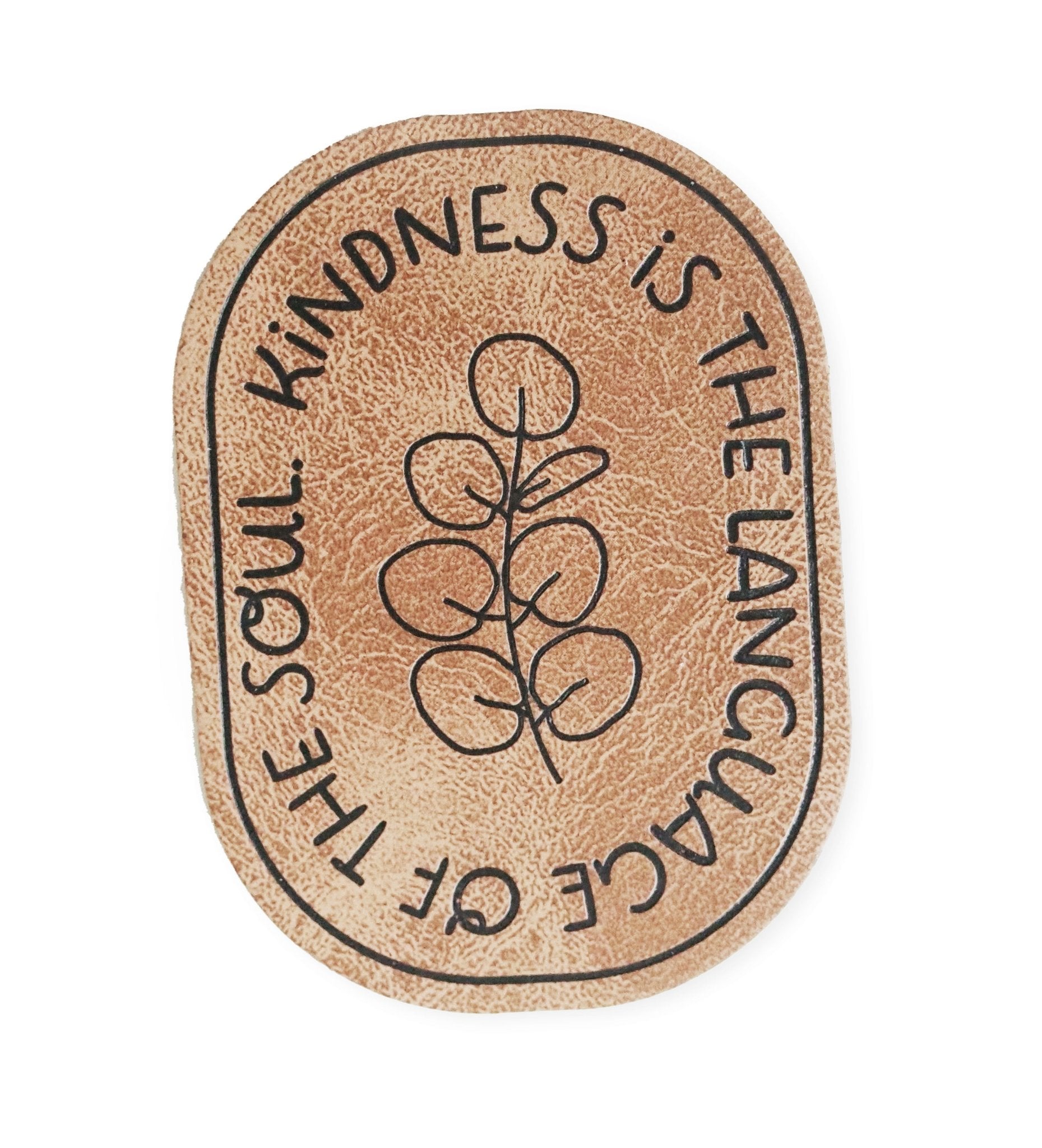 Kunstlederlabel - Kindness *iron - on* - Paul & Clara