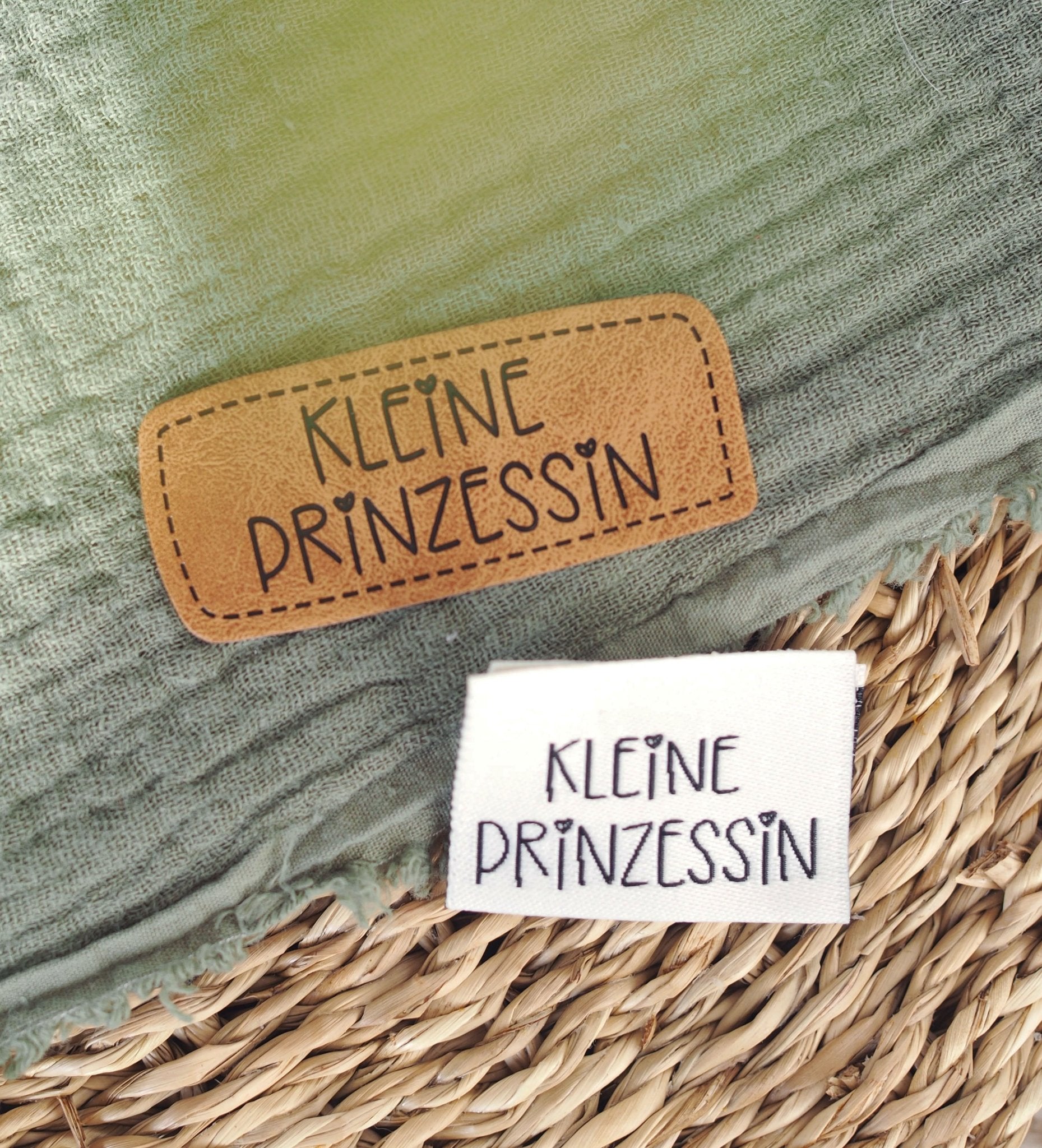 Kunstlederlabel - kleine Prinzessin *iron - on* - Paul & Clara