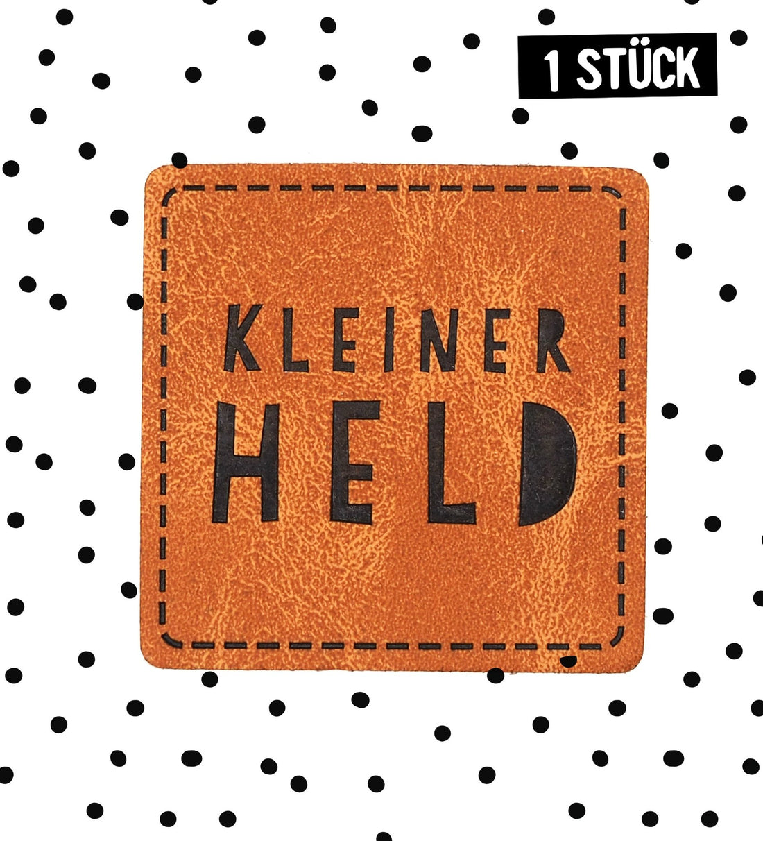 Kunstlederlabel - kleiner Held *iron - on* - Paul & Clara