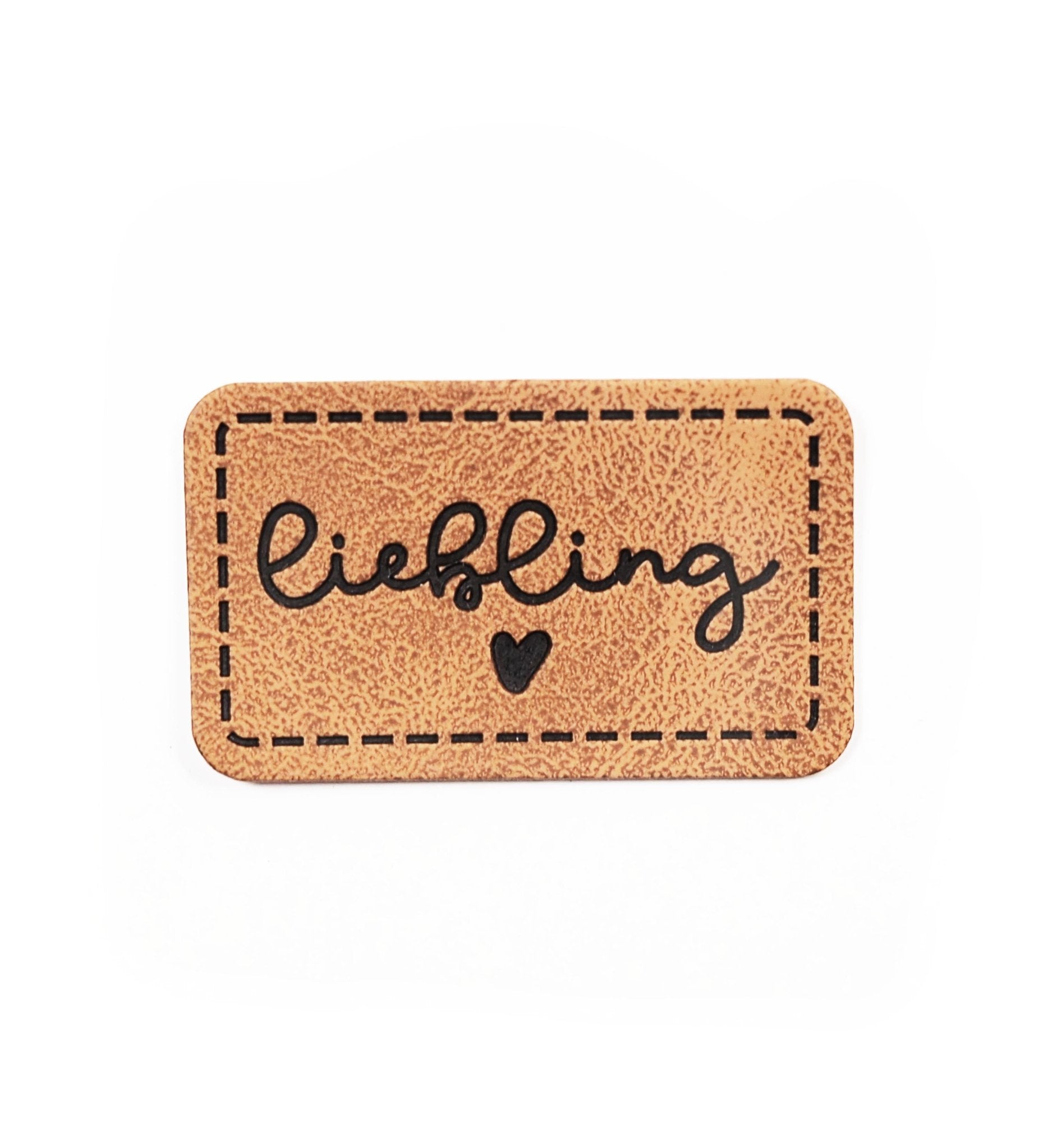 Kunstlederlabel - liebling *iron - on* - Paul & Clara