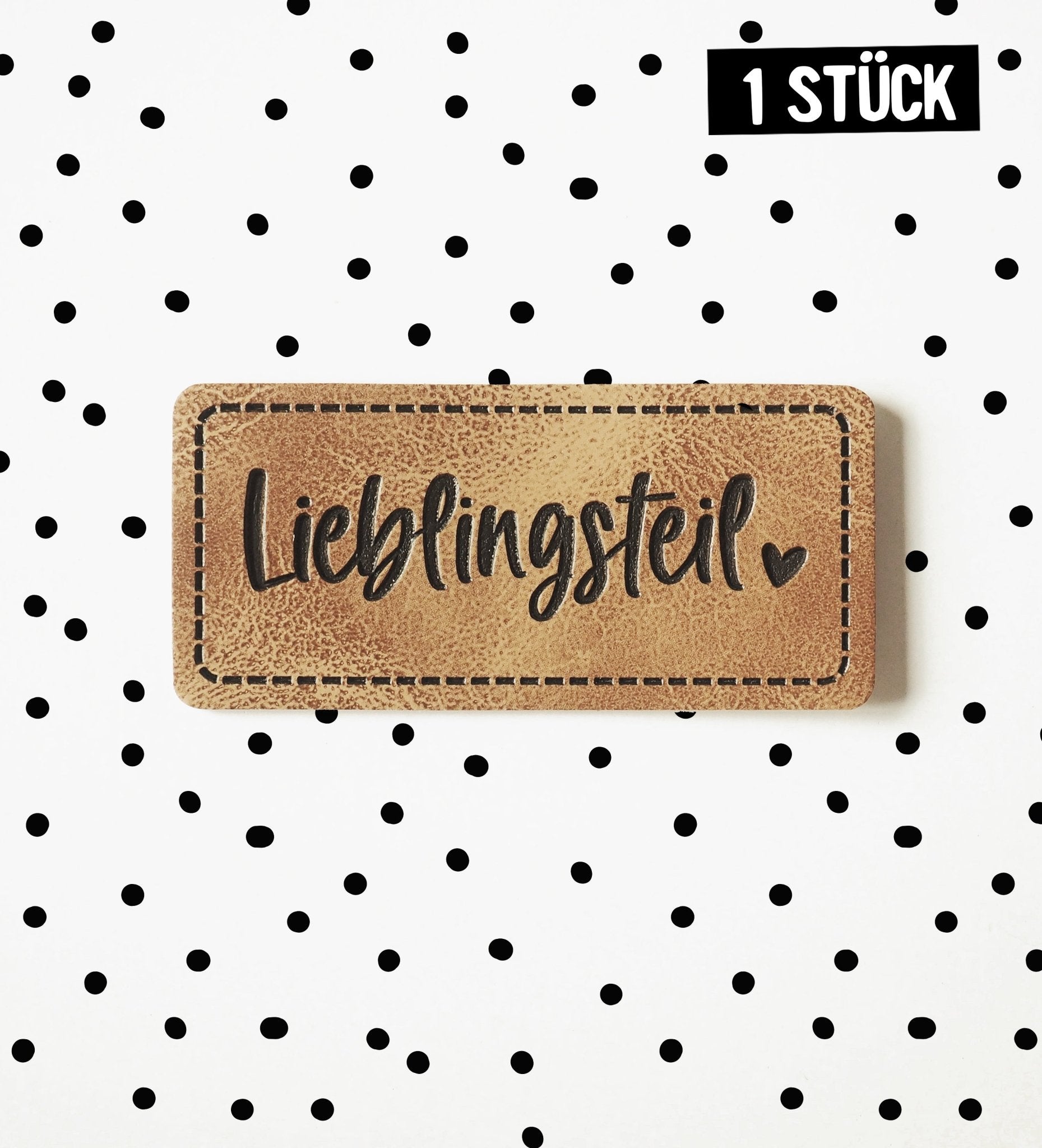 Kunstlederlabel - Lieblingsteil *iron - on* - Paul & Clara