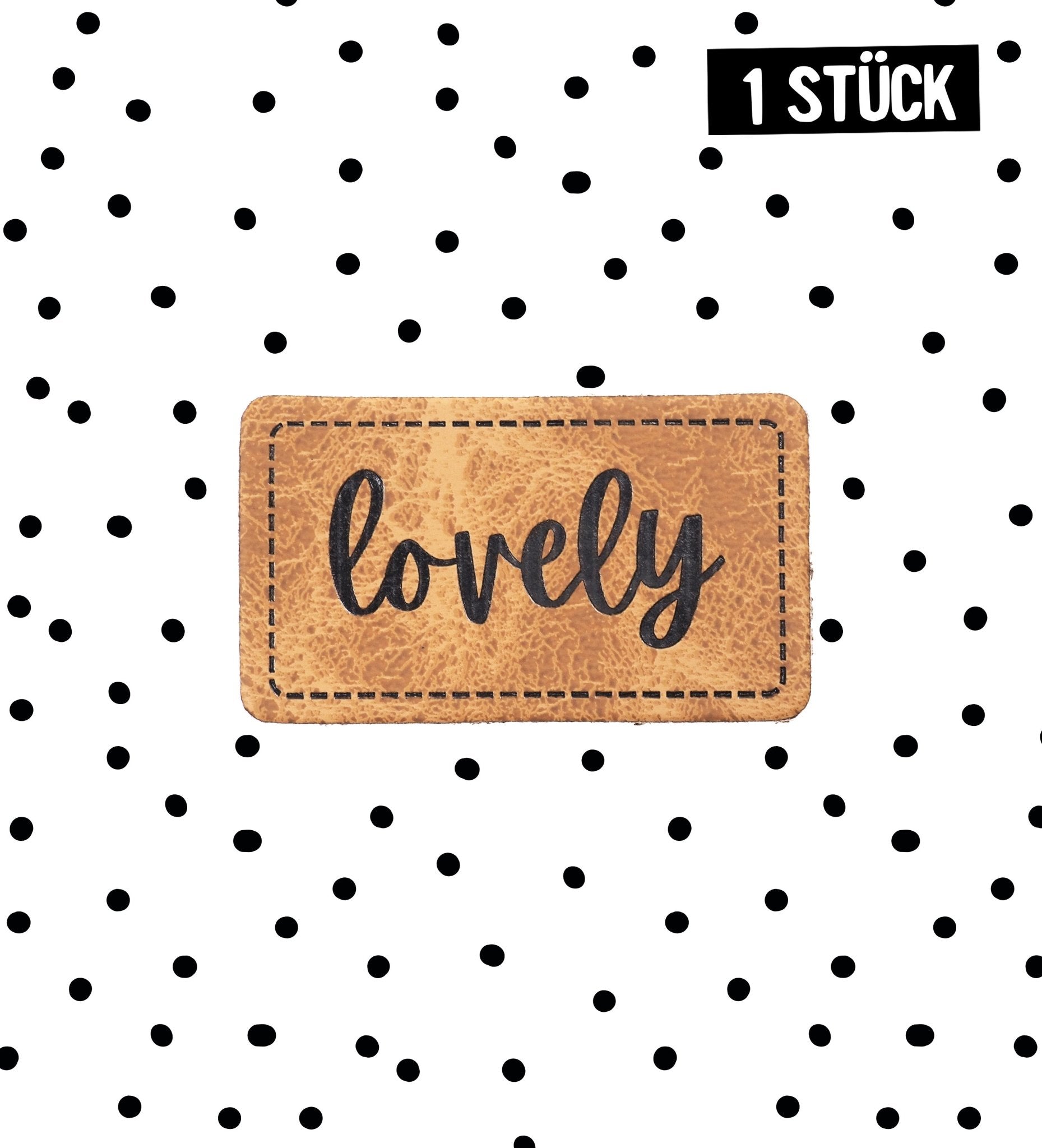 Kunstlederlabel - lovely *iron - on* - Paul & Clara