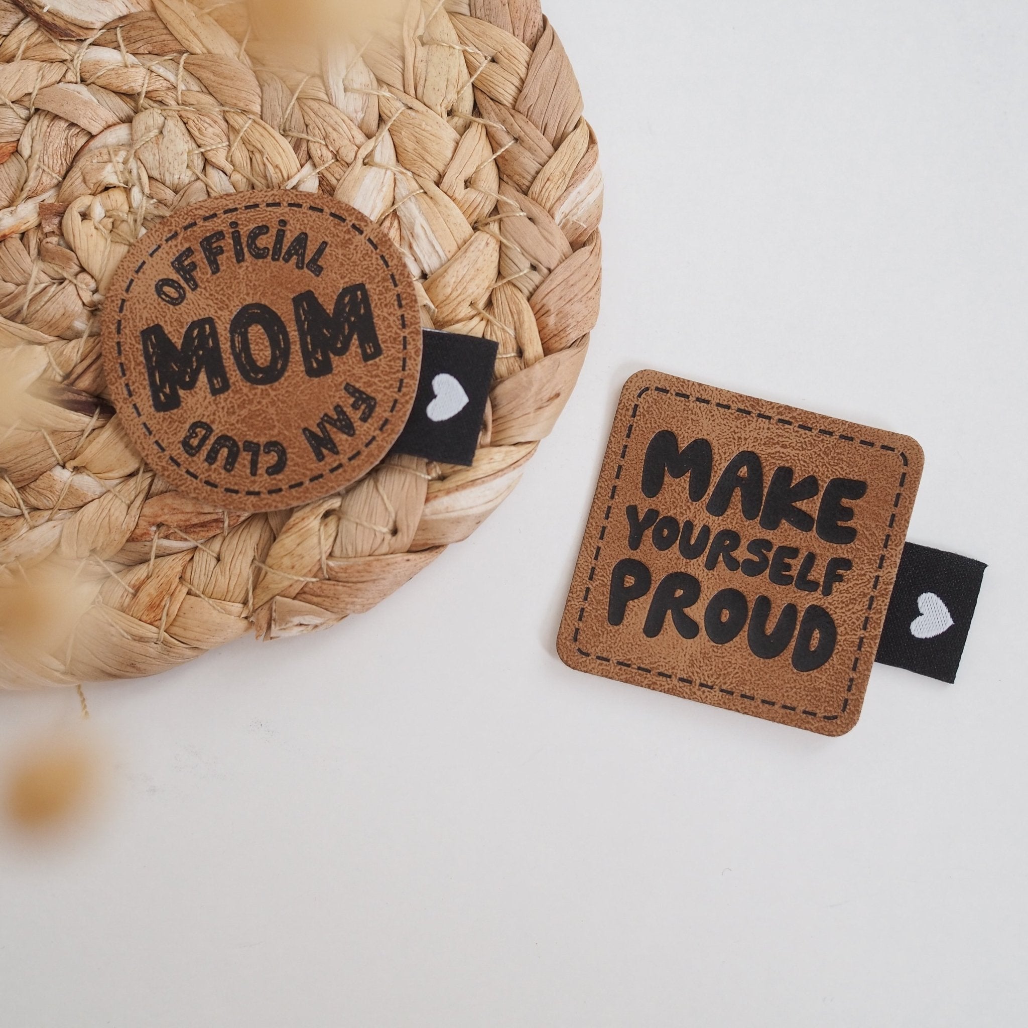 Kunstlederlabel - make yourself proud *iron - on* - Paul & Clara