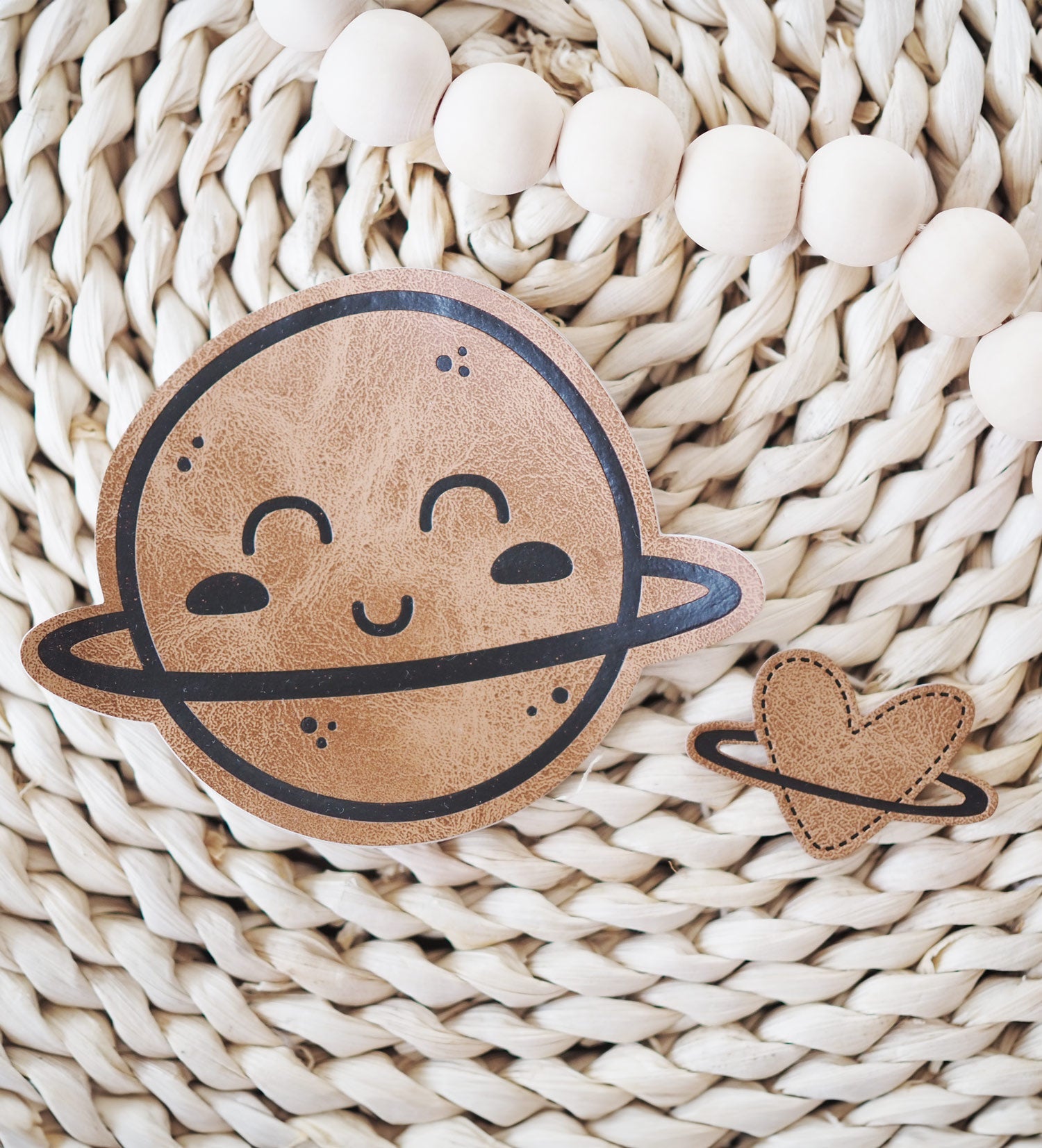 Kunstlederlabel - Mini Herzplanet *iron - on* - Paul & Clara