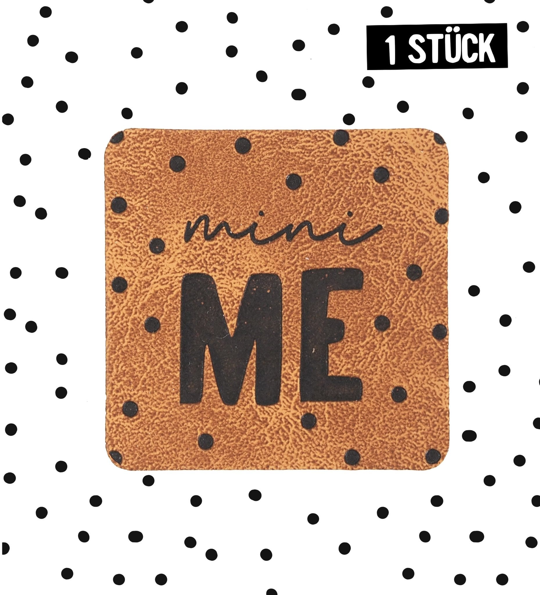 Kunstlederlabel - mini me *iron - on* - Paul & Clara