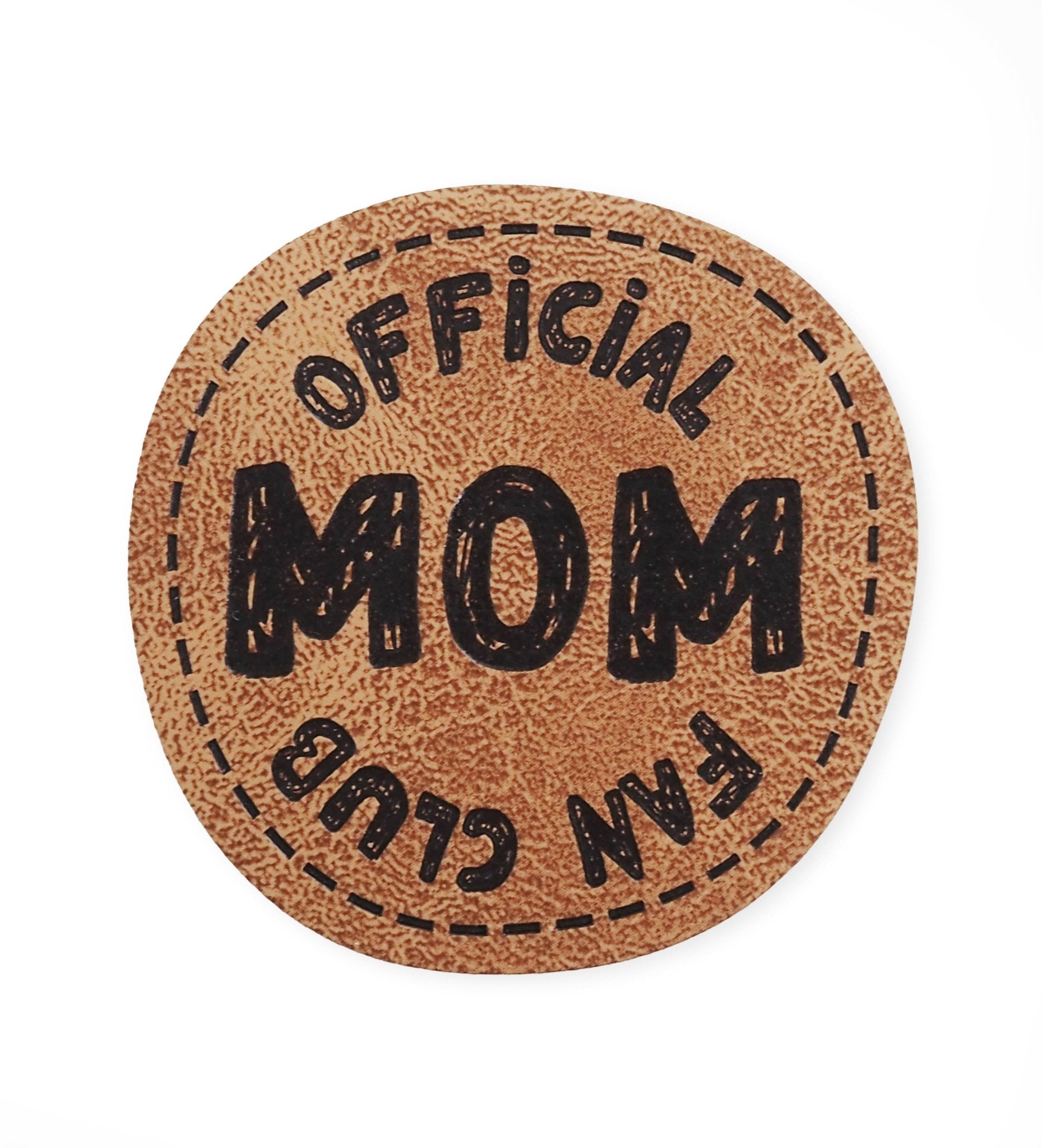 Kunstlederlabel - mom fan club *iron - on* - Paul & Clara