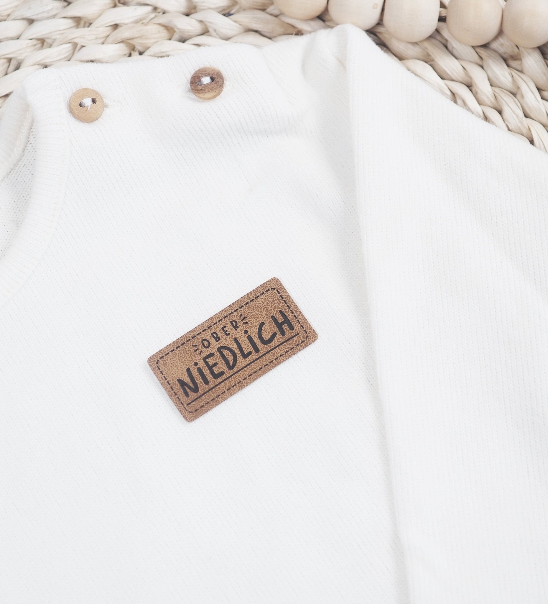 Kunstlederlabel - OBER NIEDLICH *iron - on* - Paul & Clara