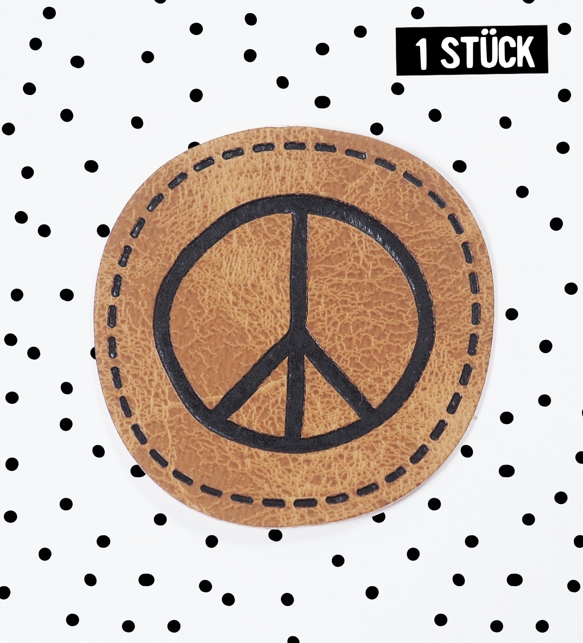 Kunstlederlabel - PEACE *iron - on* - Paul & Clara