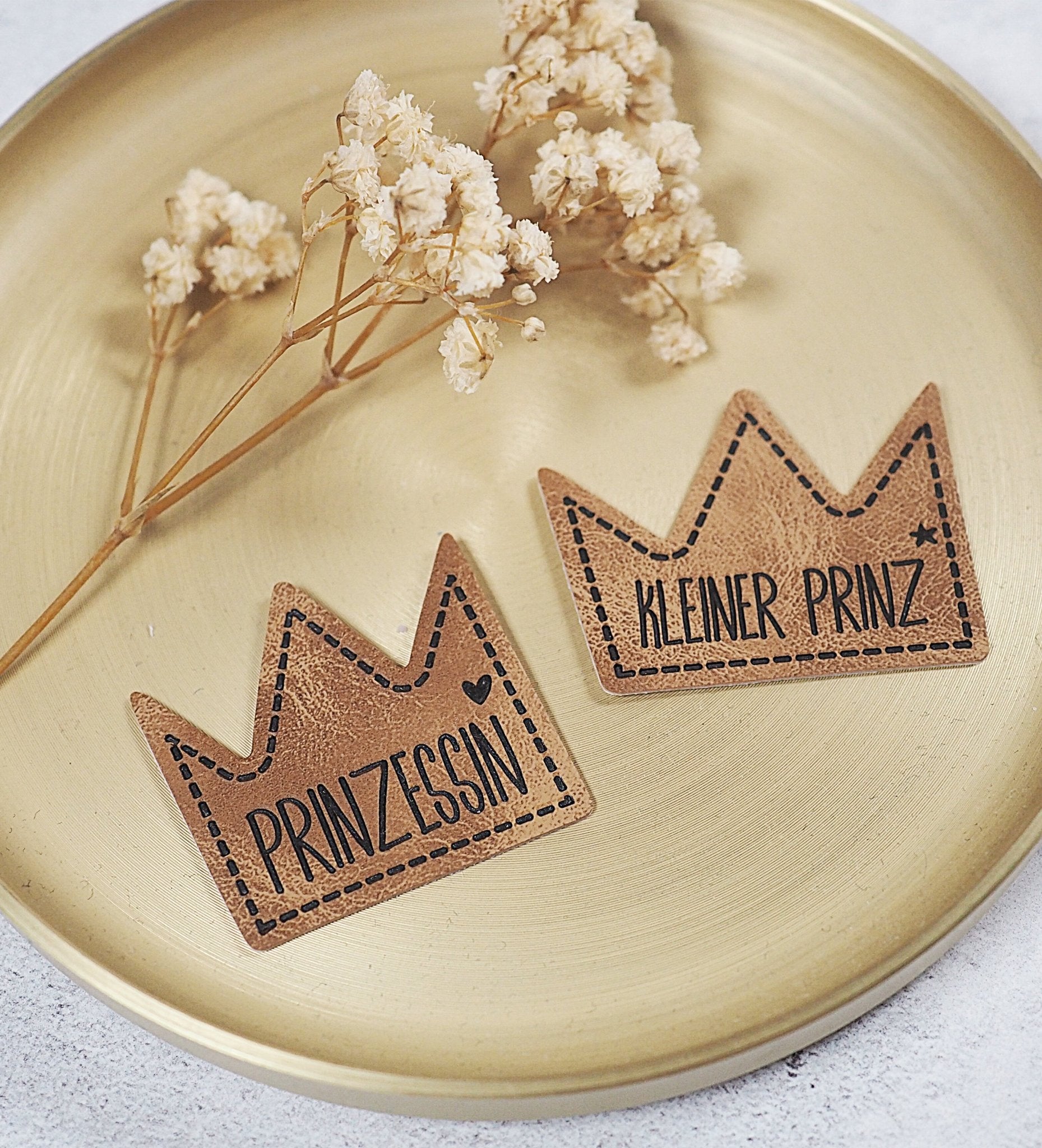 Kunstlederlabel - Prinzessin *iron - on* - Paul & Clara