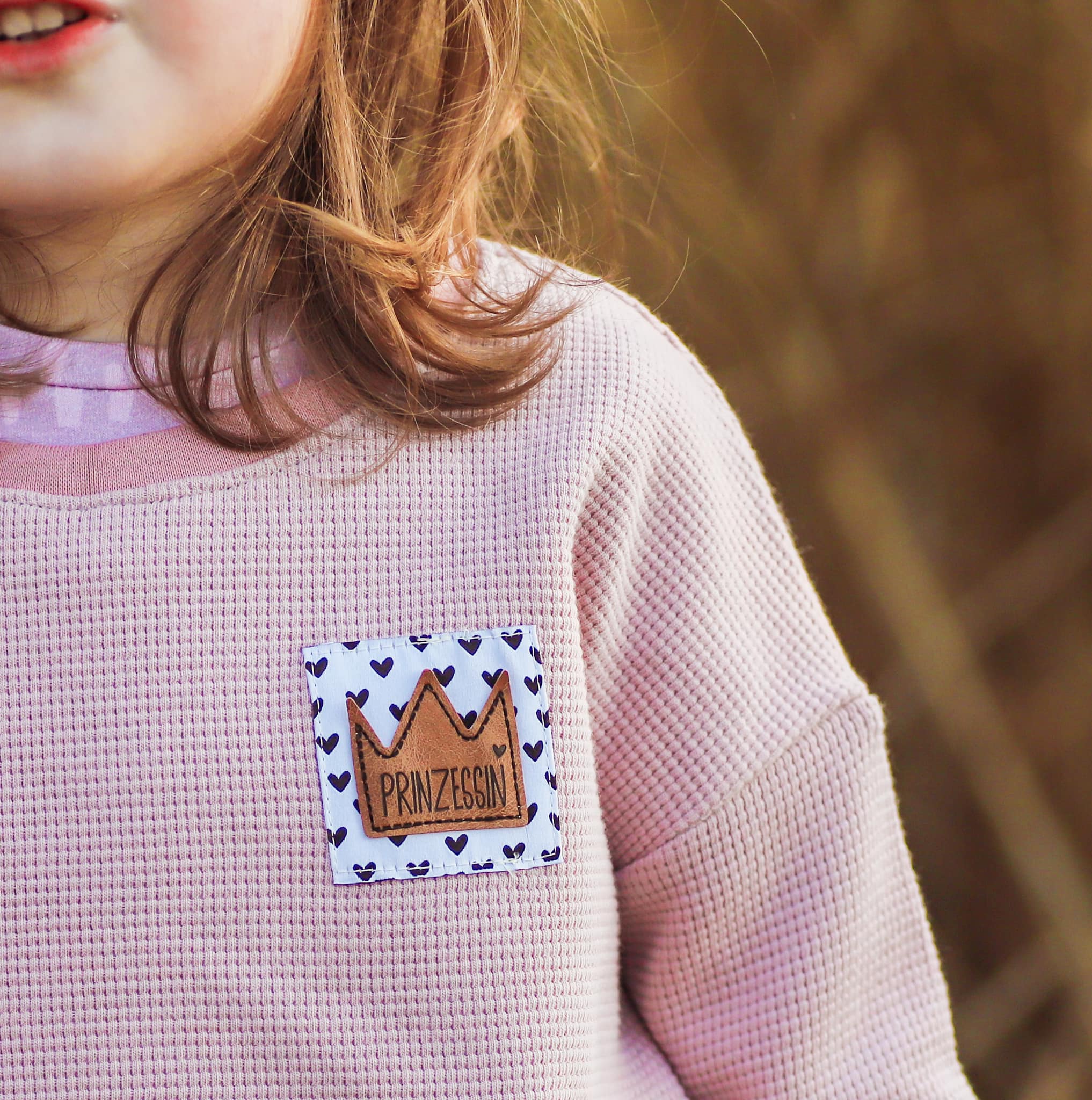 Kunstlederlabel - Prinzessin *iron - on* - Paul & Clara