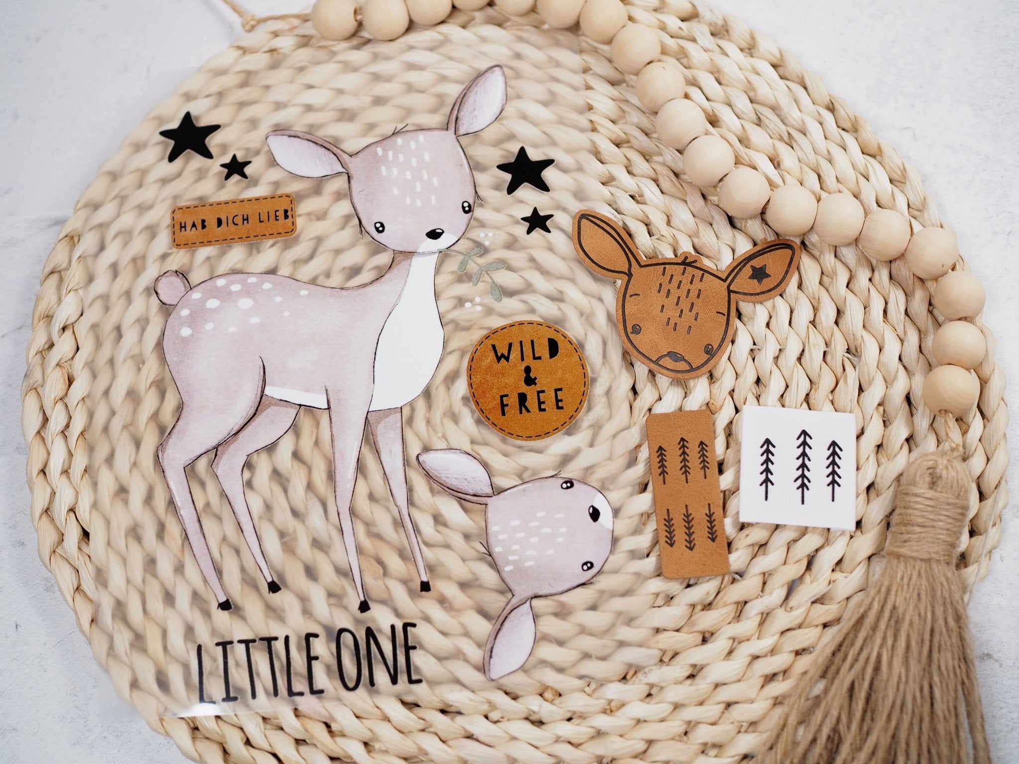 Kunstlederlabel - Reh Benny Stern *iron - on* - Paul & Clara