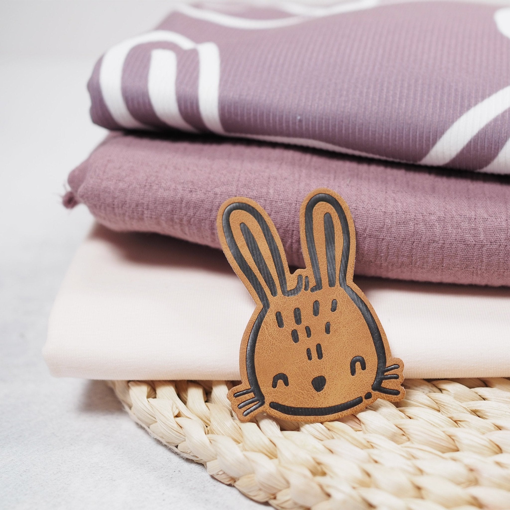 Kunstlederlabel - Scandi Hase *iron - on* - Paul & Clara