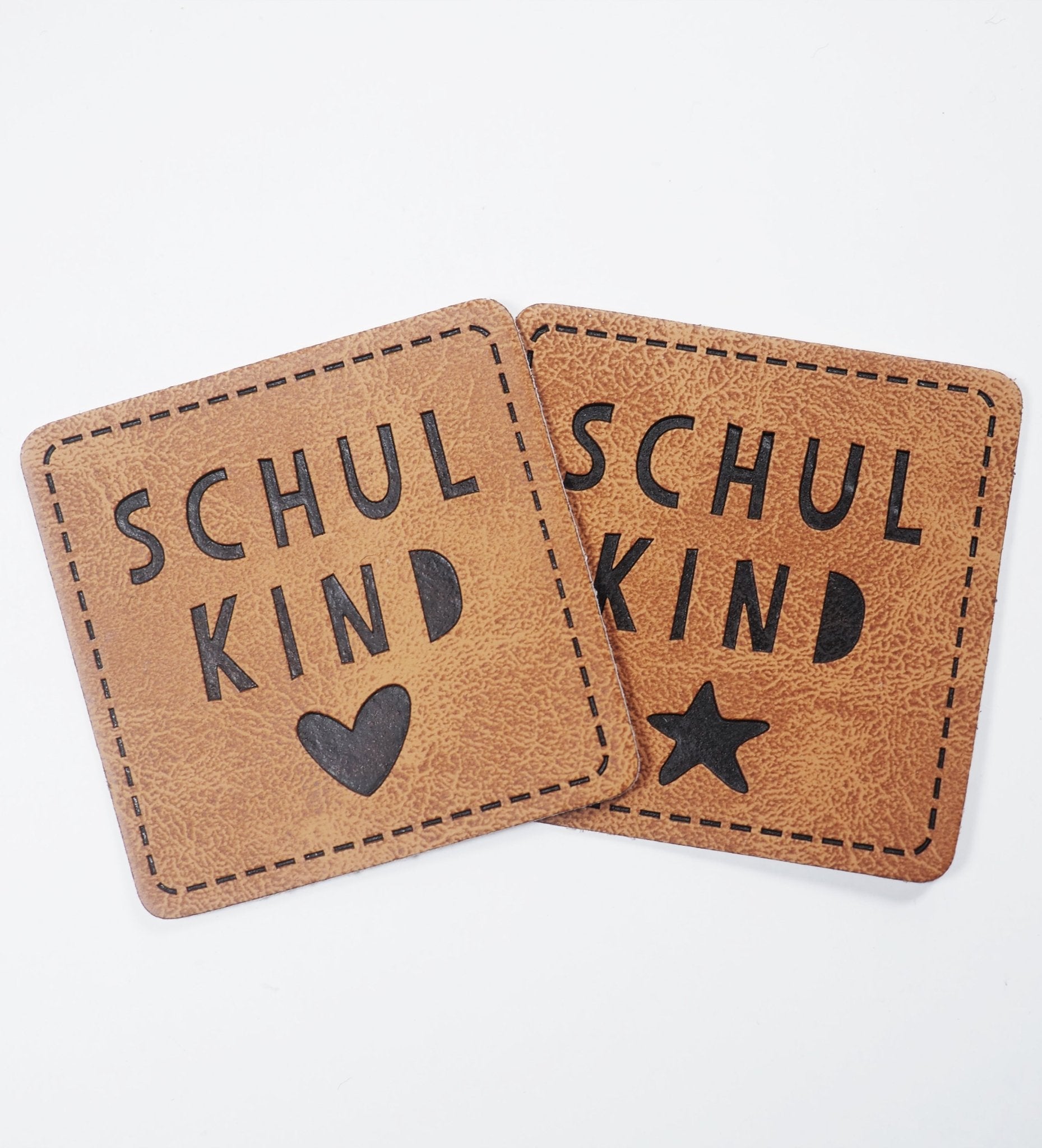 Kunstlederlabel - Schulkind ♥ *iron - on* - Paul & Clara