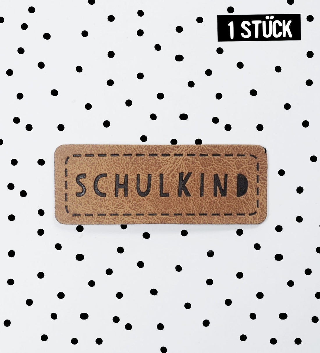 Kunstlederlabel - Schulkind *iron - on* - Paul & Clara