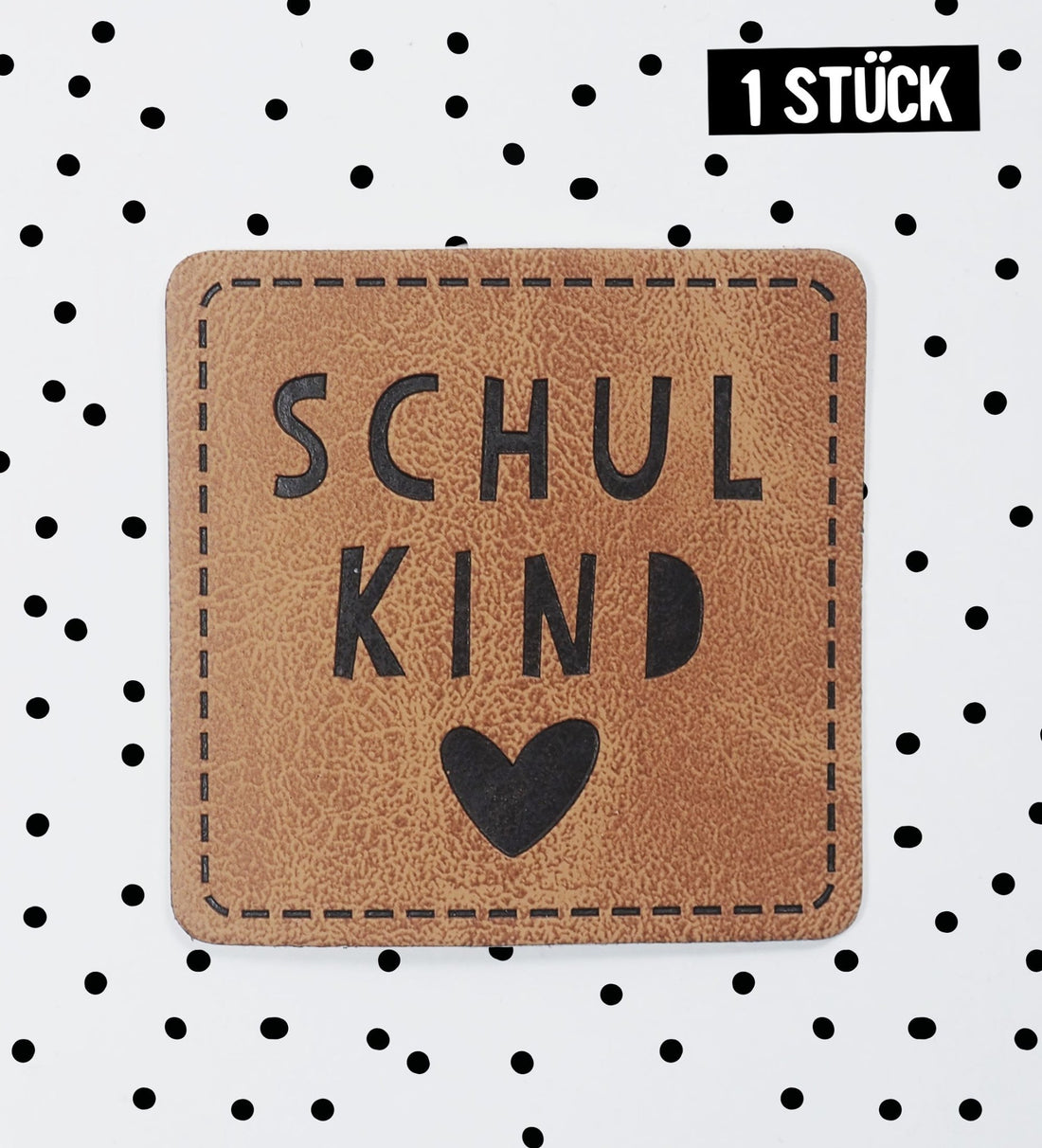 Kunstlederlabel - Schulkind ♥ *iron - on* - Paul & Clara