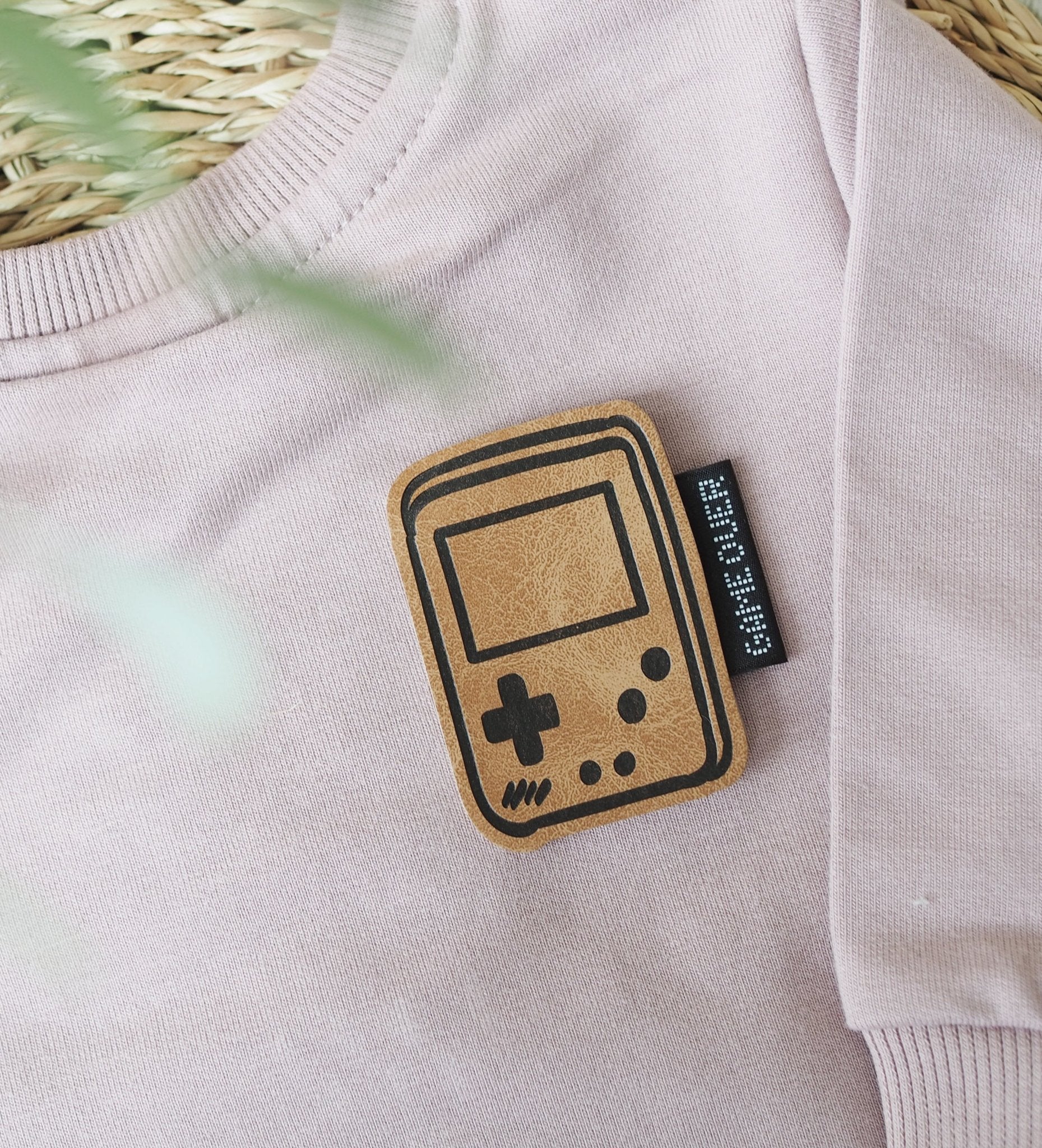 Kunstlederlabel - spielkonsole *iron - on* - Paul & Clara