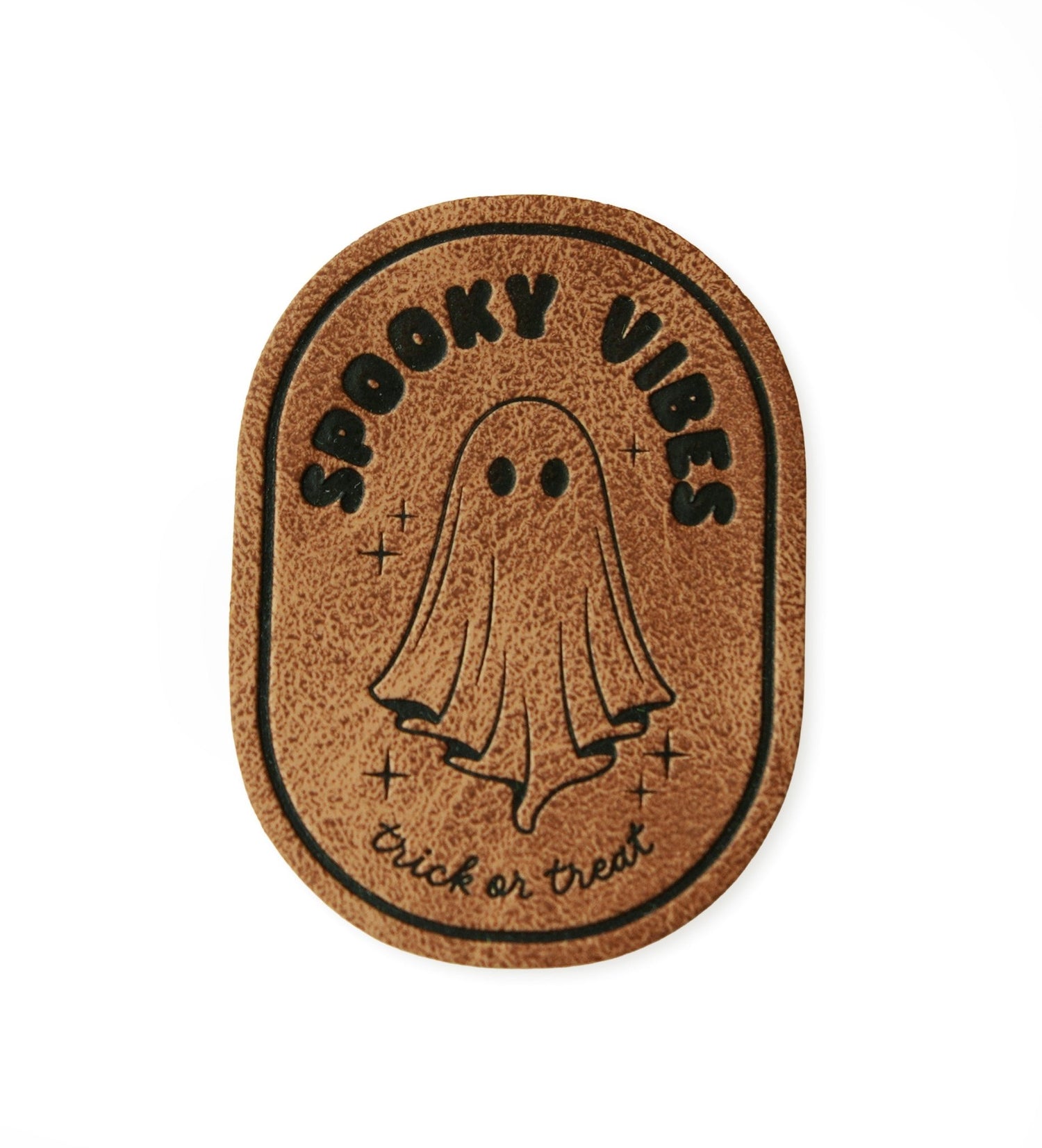 Kunstlederlabel - spooky vibes *iron - on* - Paul & Clara