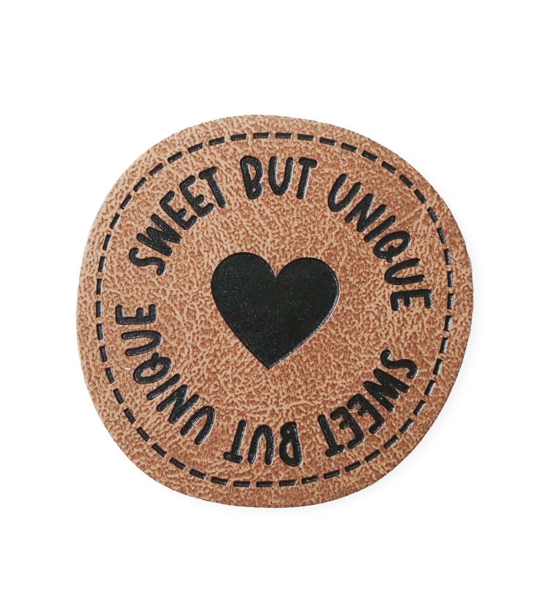 Kunstlederlabel - sweet but unique *iron - on* - Paul & Clara